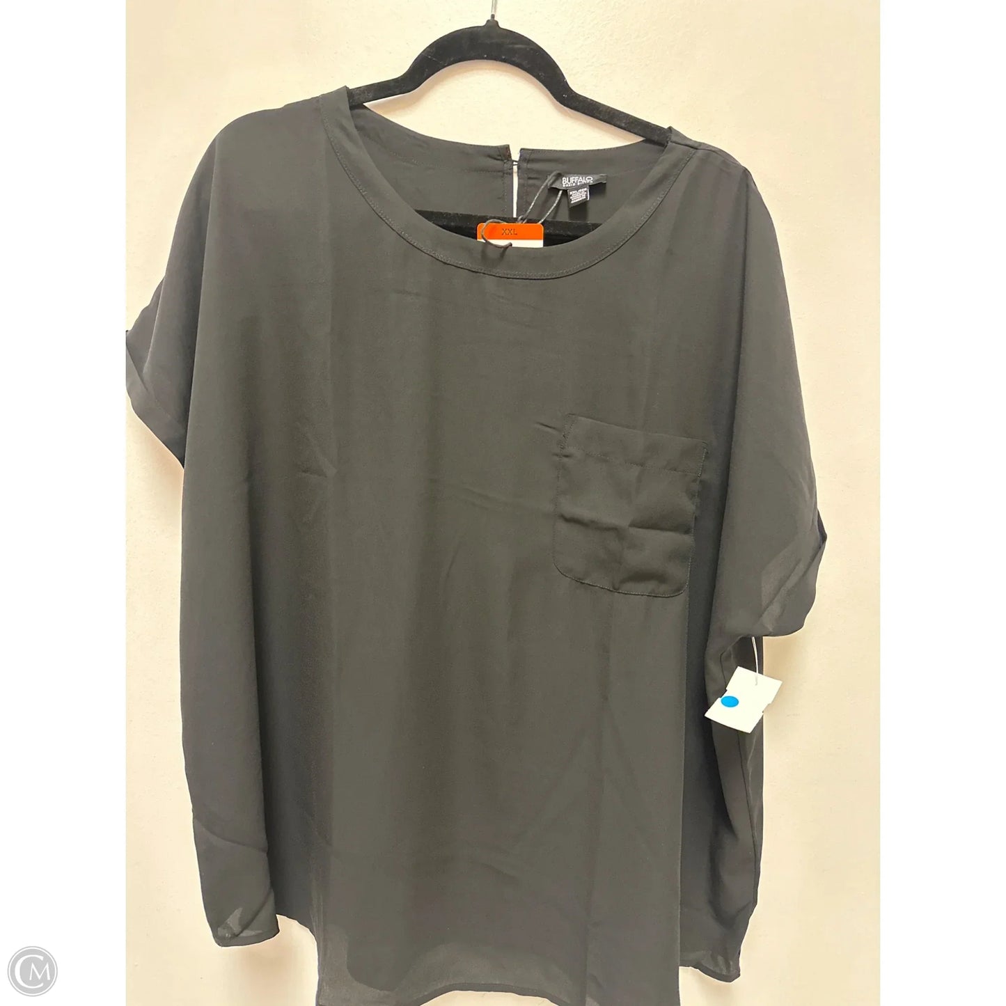 Top Short Sleeve By Buffalo David Bitton In Black, Size: 2x