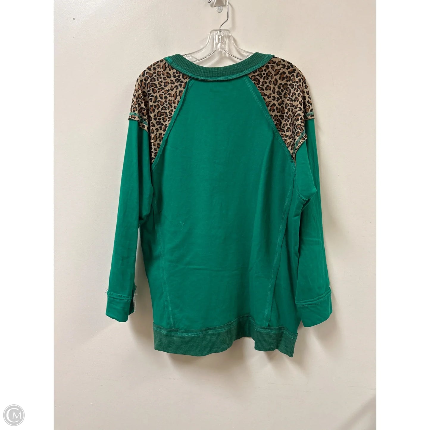 Top Long Sleeve By Umgee In Green, Size: L