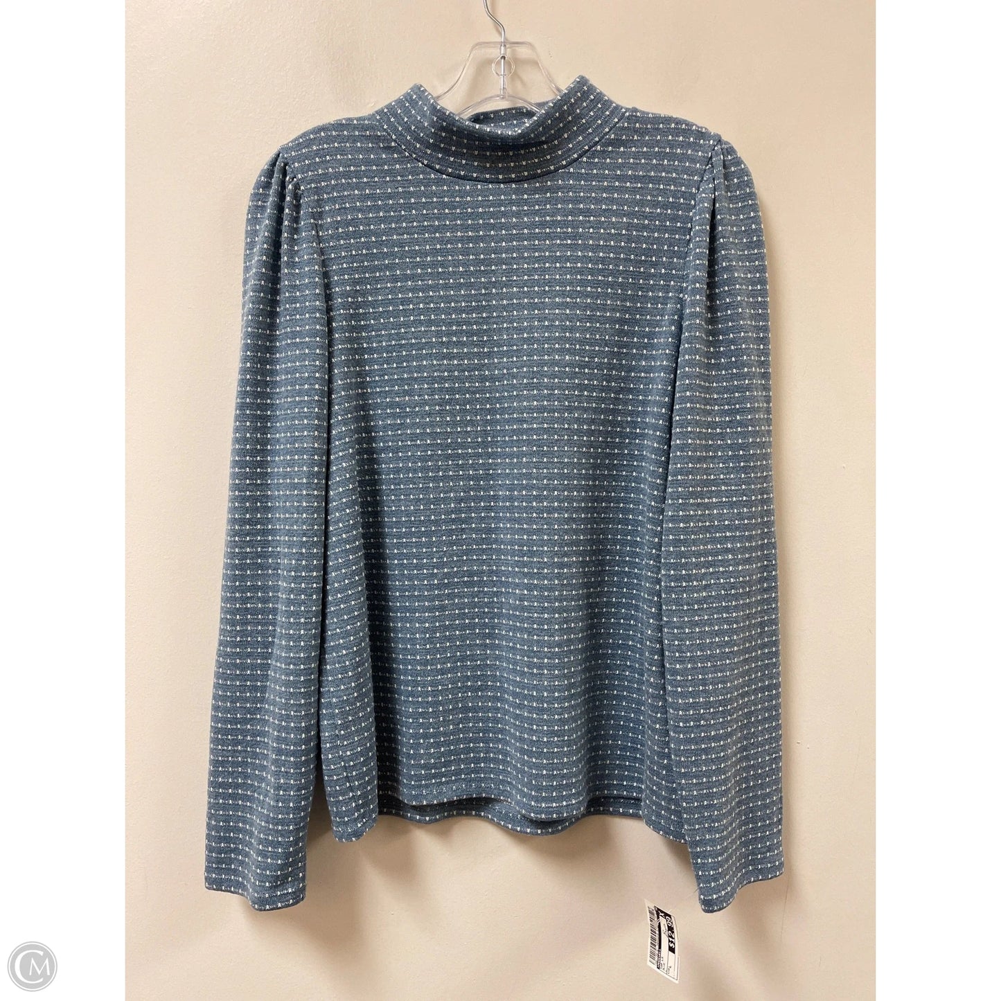 Top Long Sleeve By Madewell In Blue, Size: L