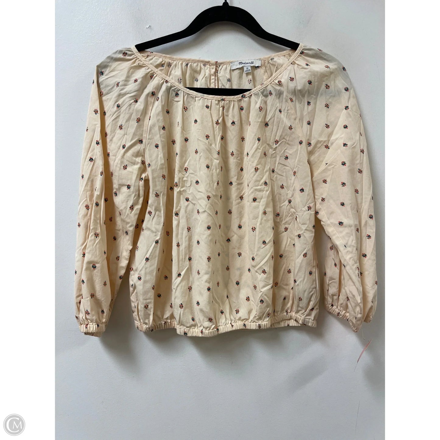 Top Long Sleeve By Madewell In Cream, Size: Xs