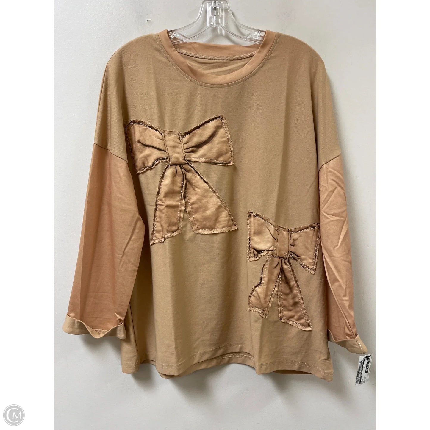 Top Long Sleeve By Clothes Mentor In Cream, Size: Xl
