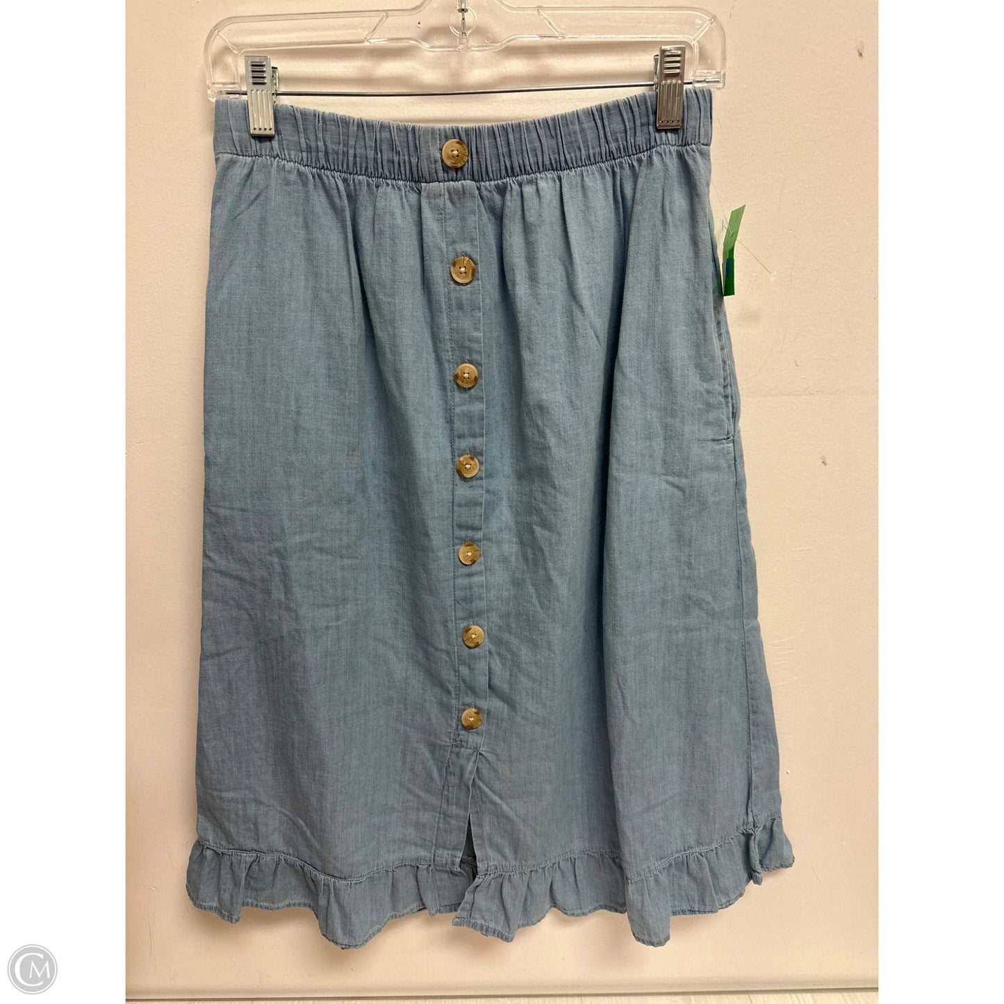 Skirt Maxi By Dip In Blue Denim, Size: 0