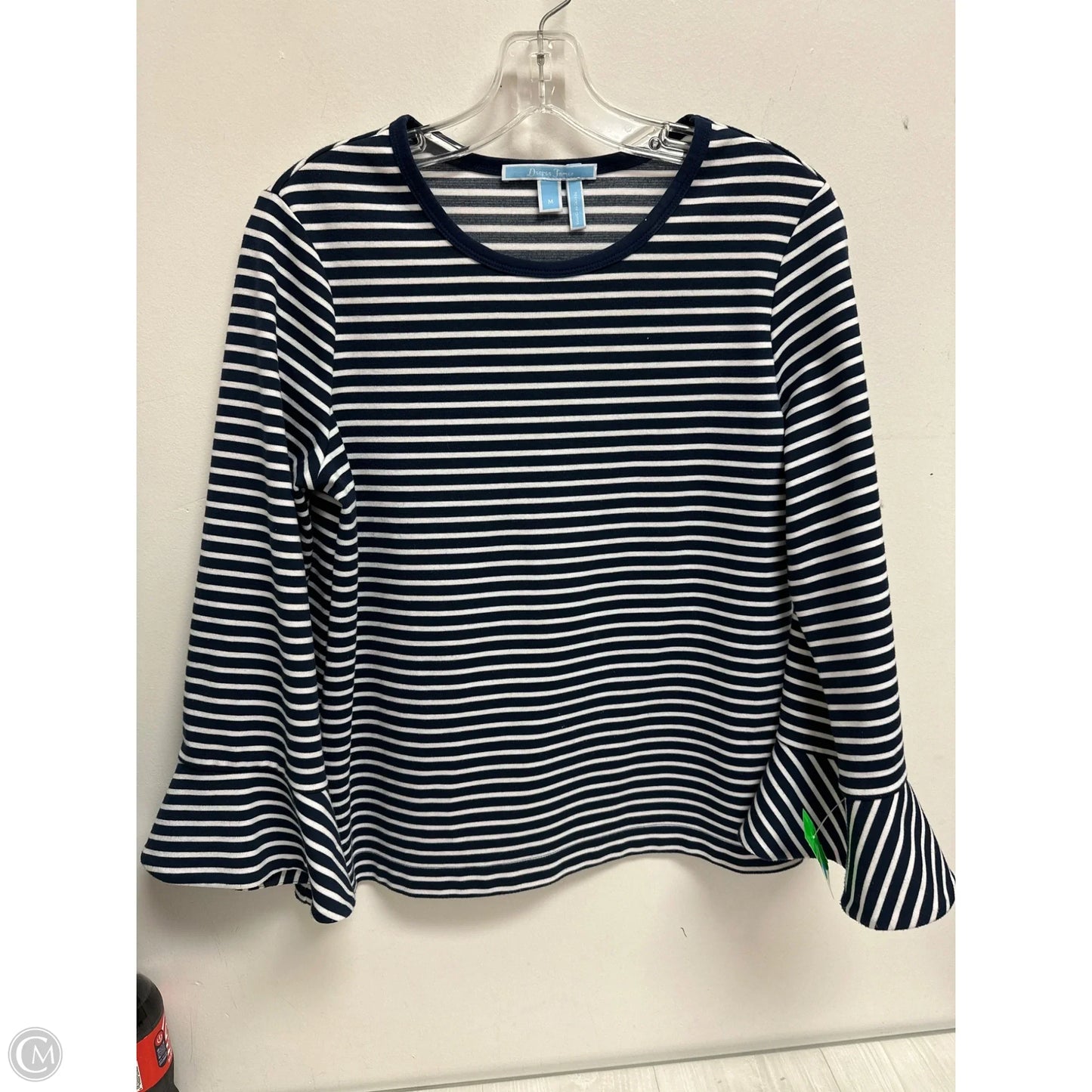 Top Long Sleeve By Draper James In Navy, Size: M