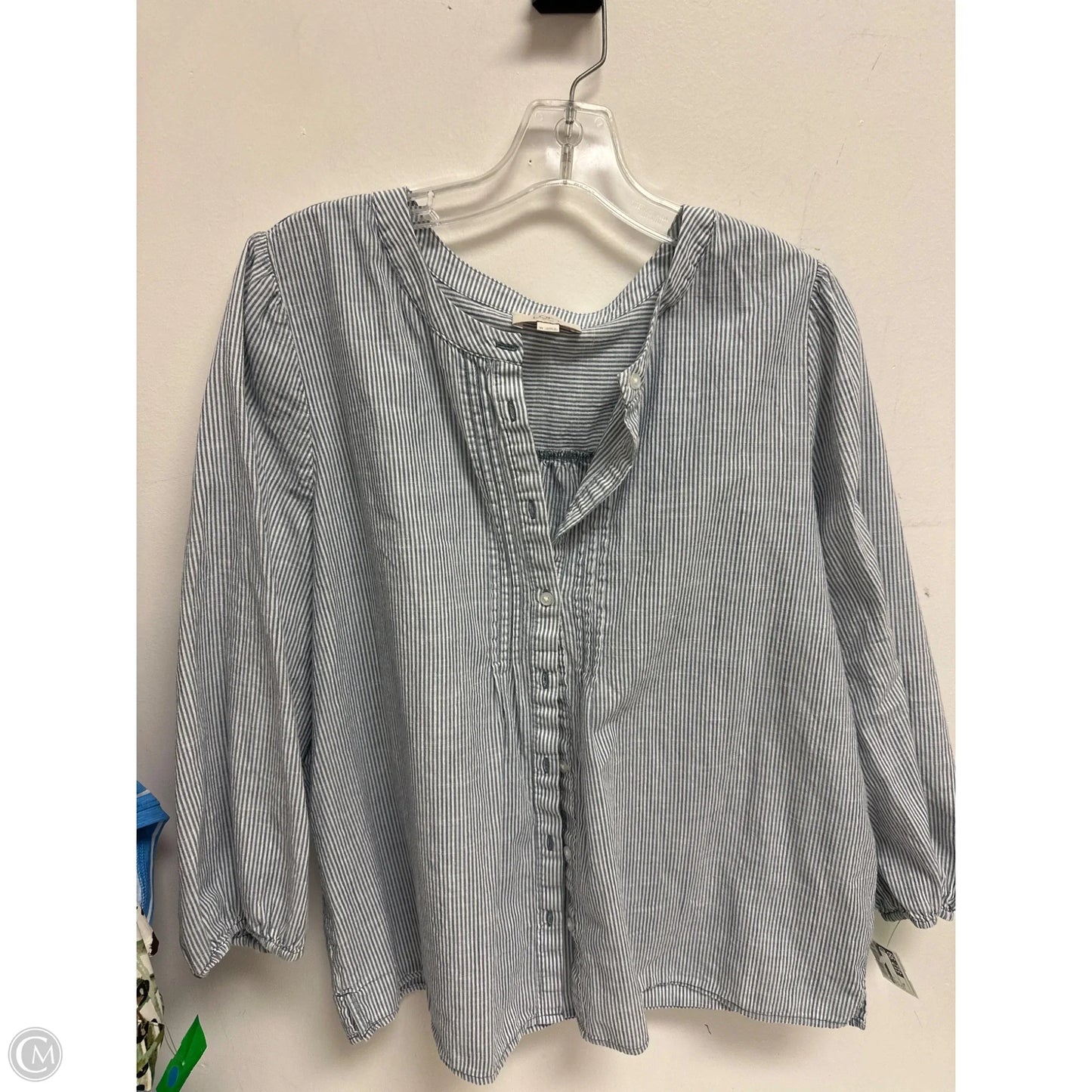 Top Long Sleeve By Loft In Blue, Size: Xl