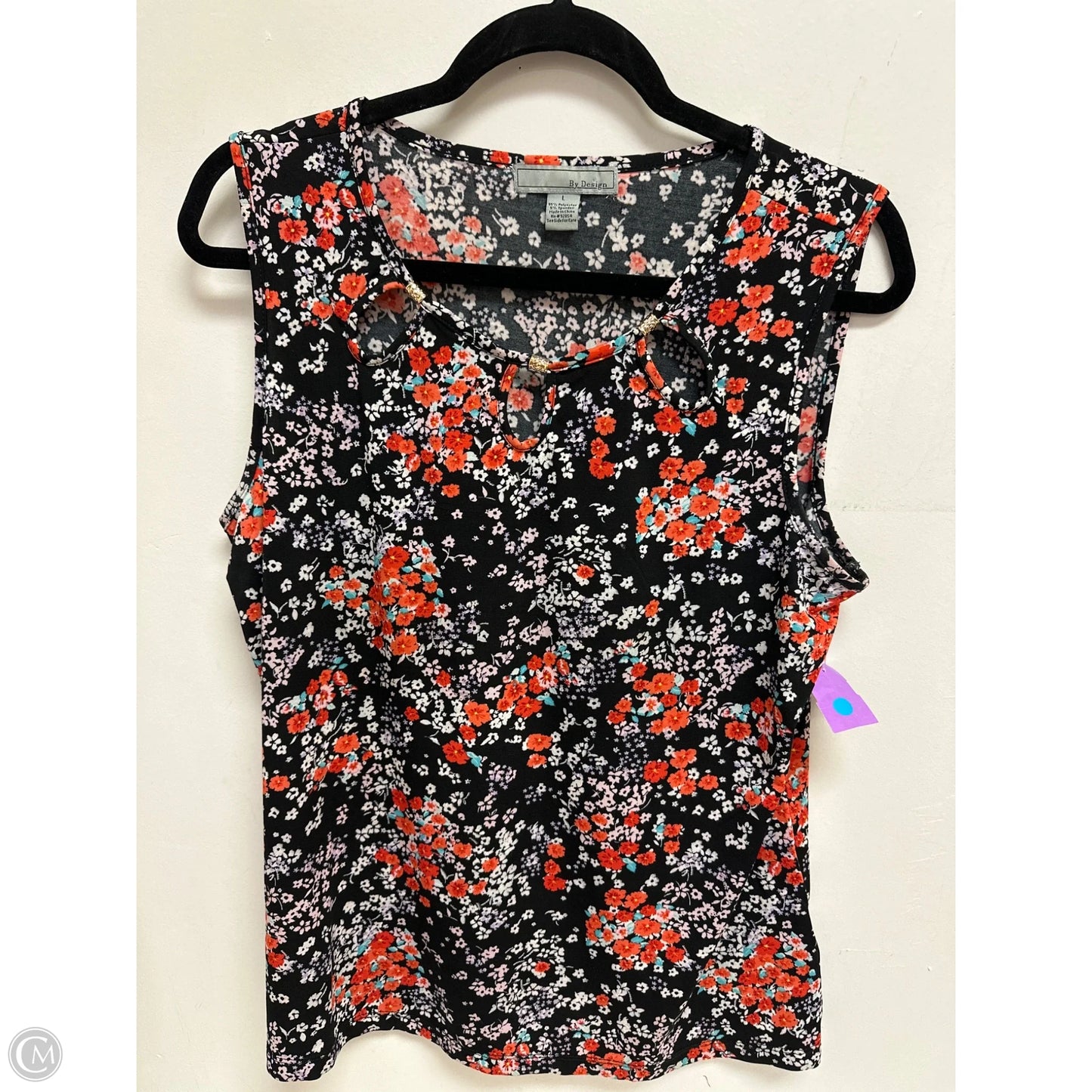 Top Sleeveless By By Design In Floral Print, Size: L