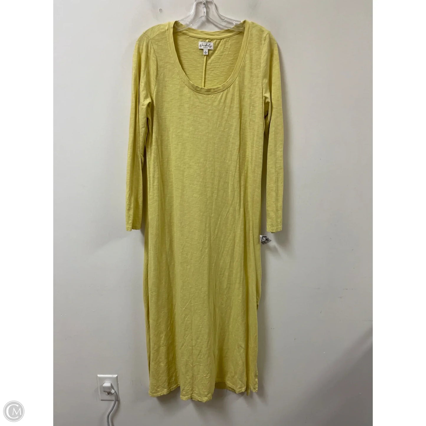 Dress Casual Maxi By Wonderly In Yellow, Size: L