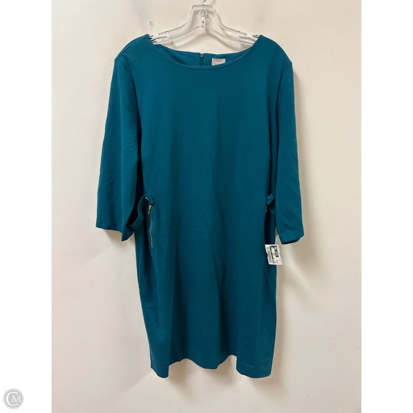 Dress Work By Chicos In Teal, Size: 2x