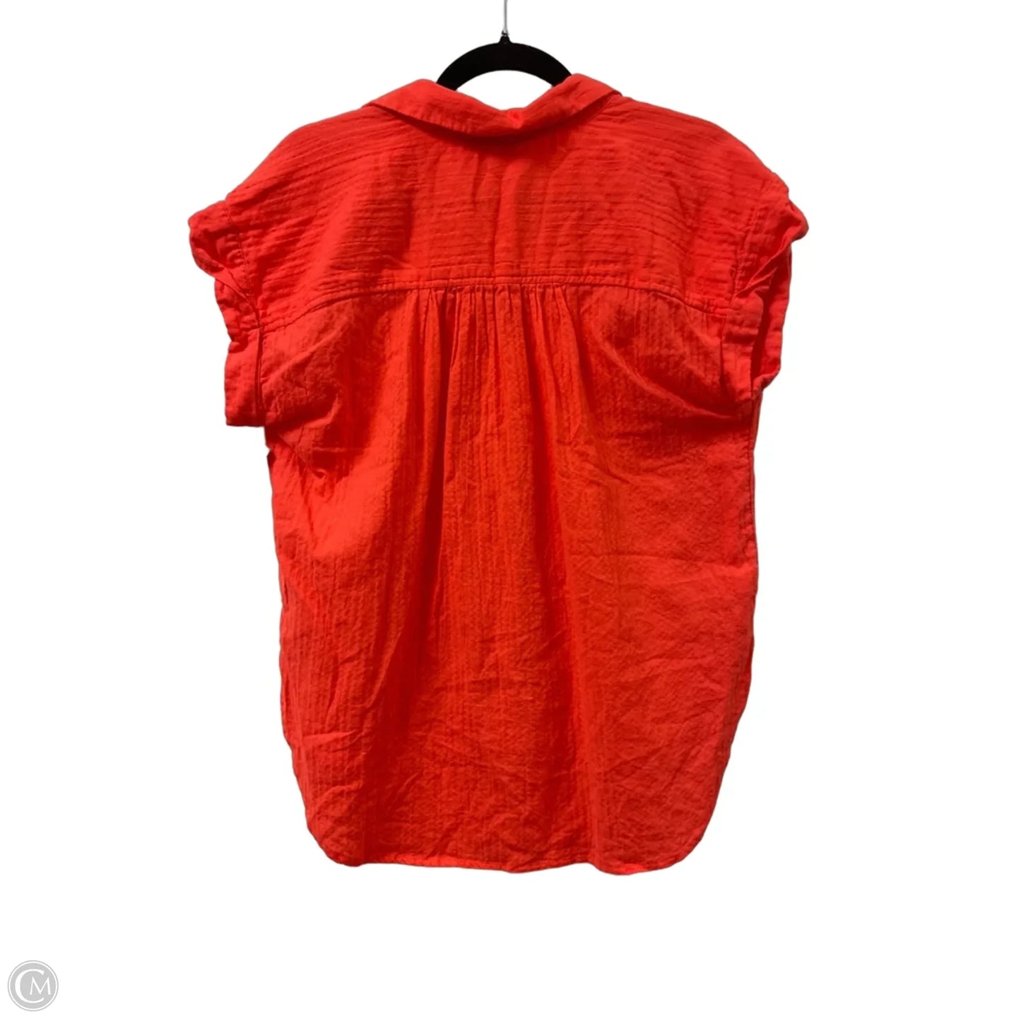 Top Short Sleeve By Loft In Orange, Size: S