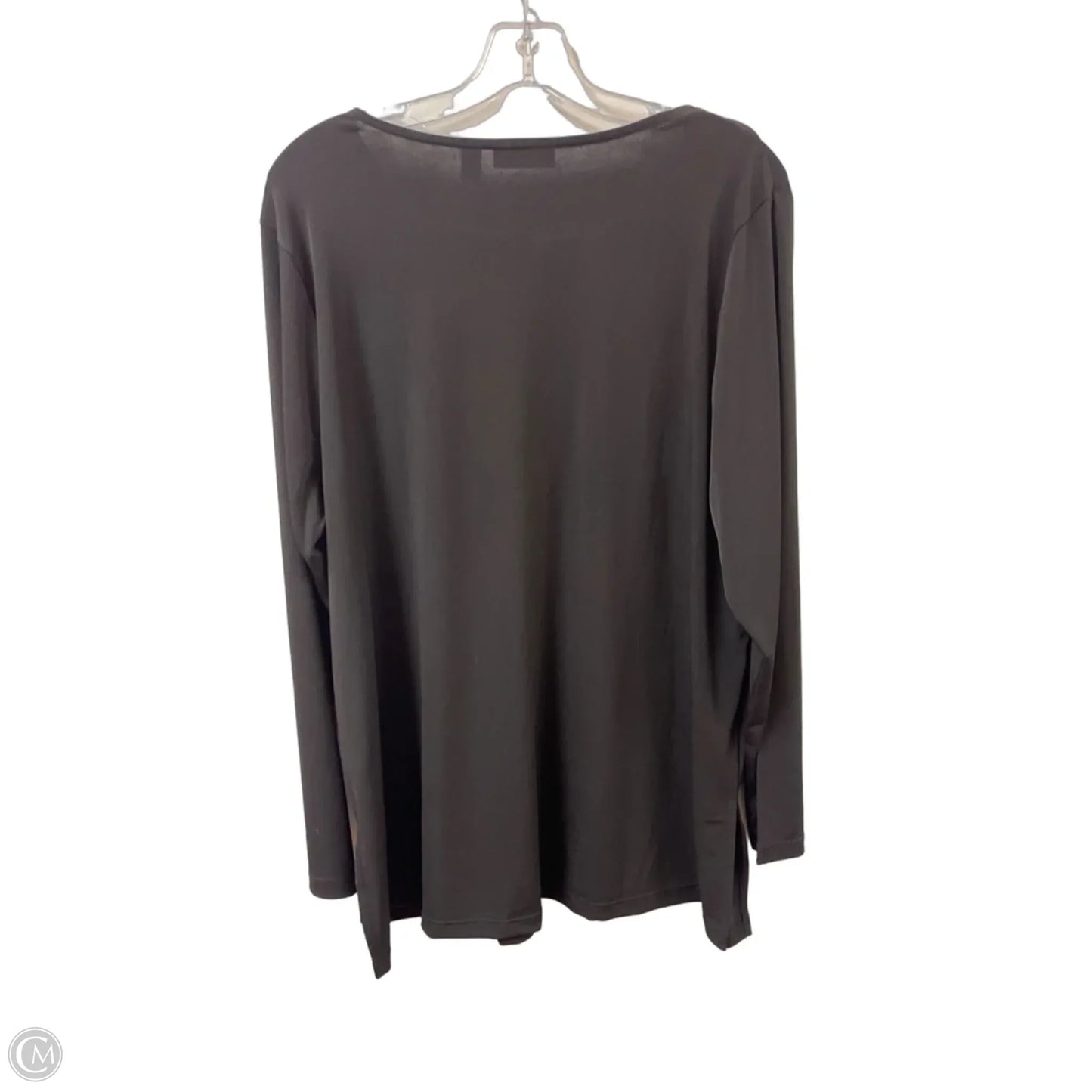 Top Long Sleeve By Susan Graver In Black, Size: Xl