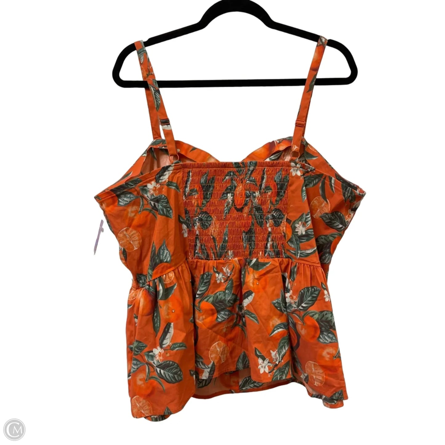 Blouse Sleeveless By Torrid In Orange, Size: 2x