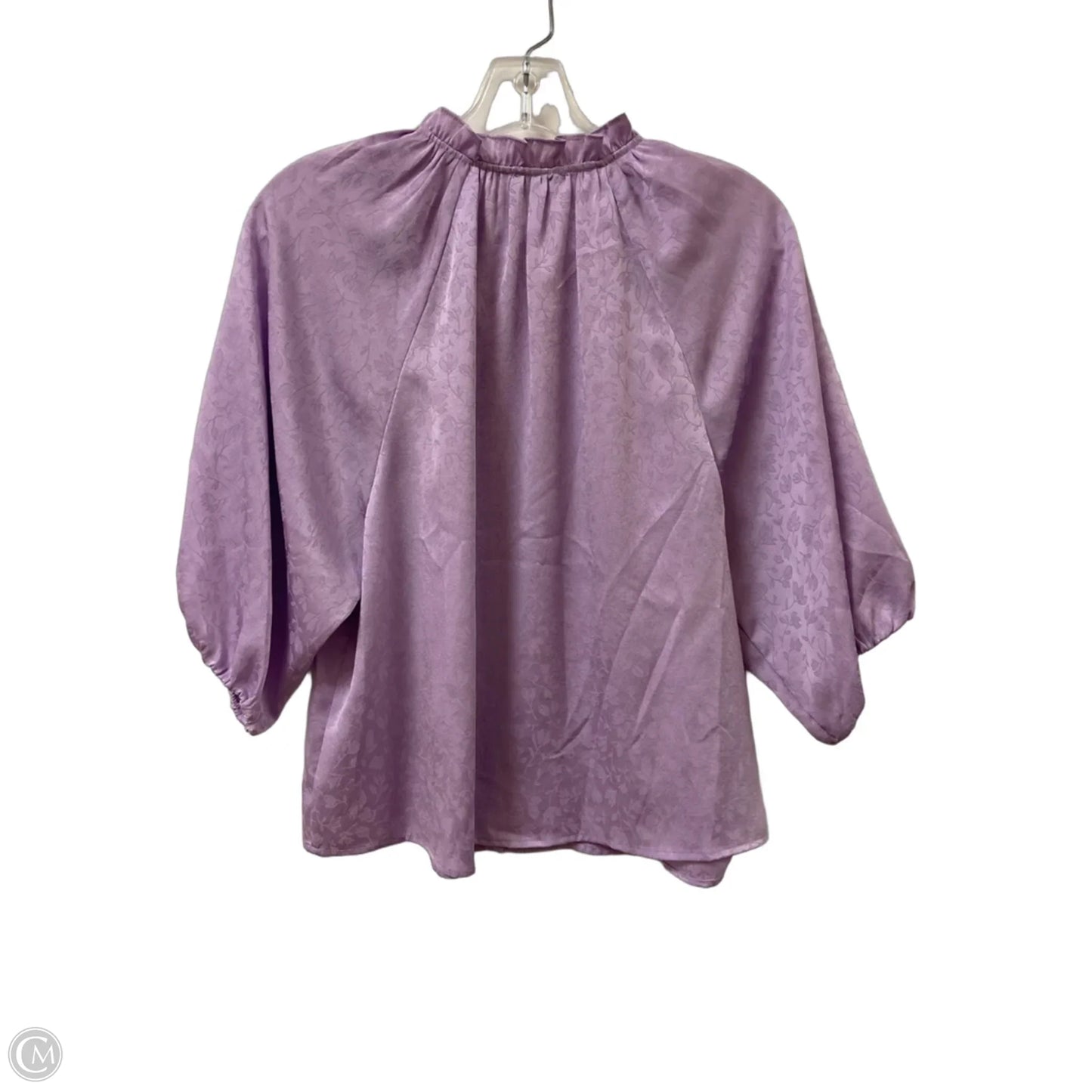 Blouse Short Sleeve By Current Air In Purple, Size: Xs