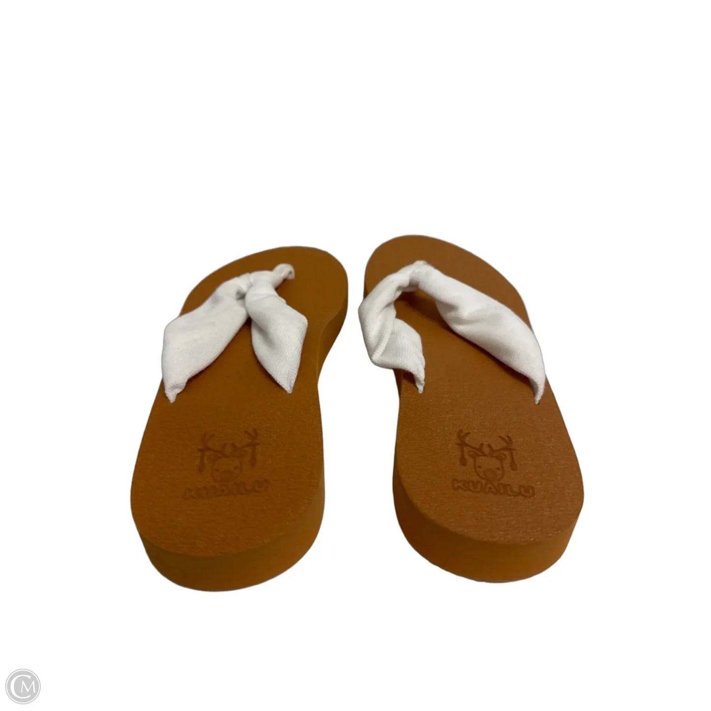 Sandals Flip Flops By Clothes Mentor In Brown, Size: 7.5
