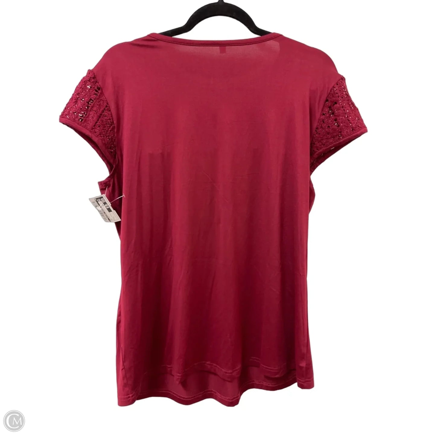 Top Short Sleeve By Clothes Mentor In Red, Size: L
