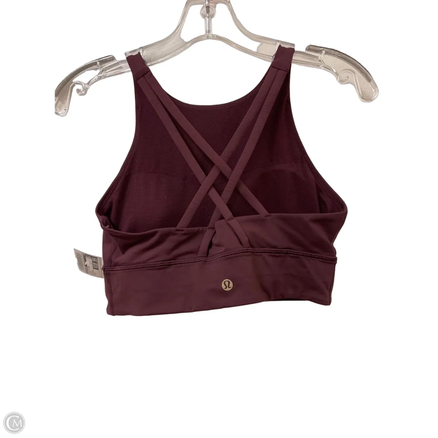 Athletic Bra By Lululemon In Maroon, Size: 8