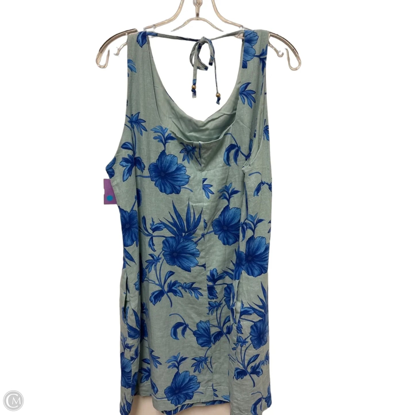 Dress Casual Short By Calypso St Barth In Green, Size: Xl