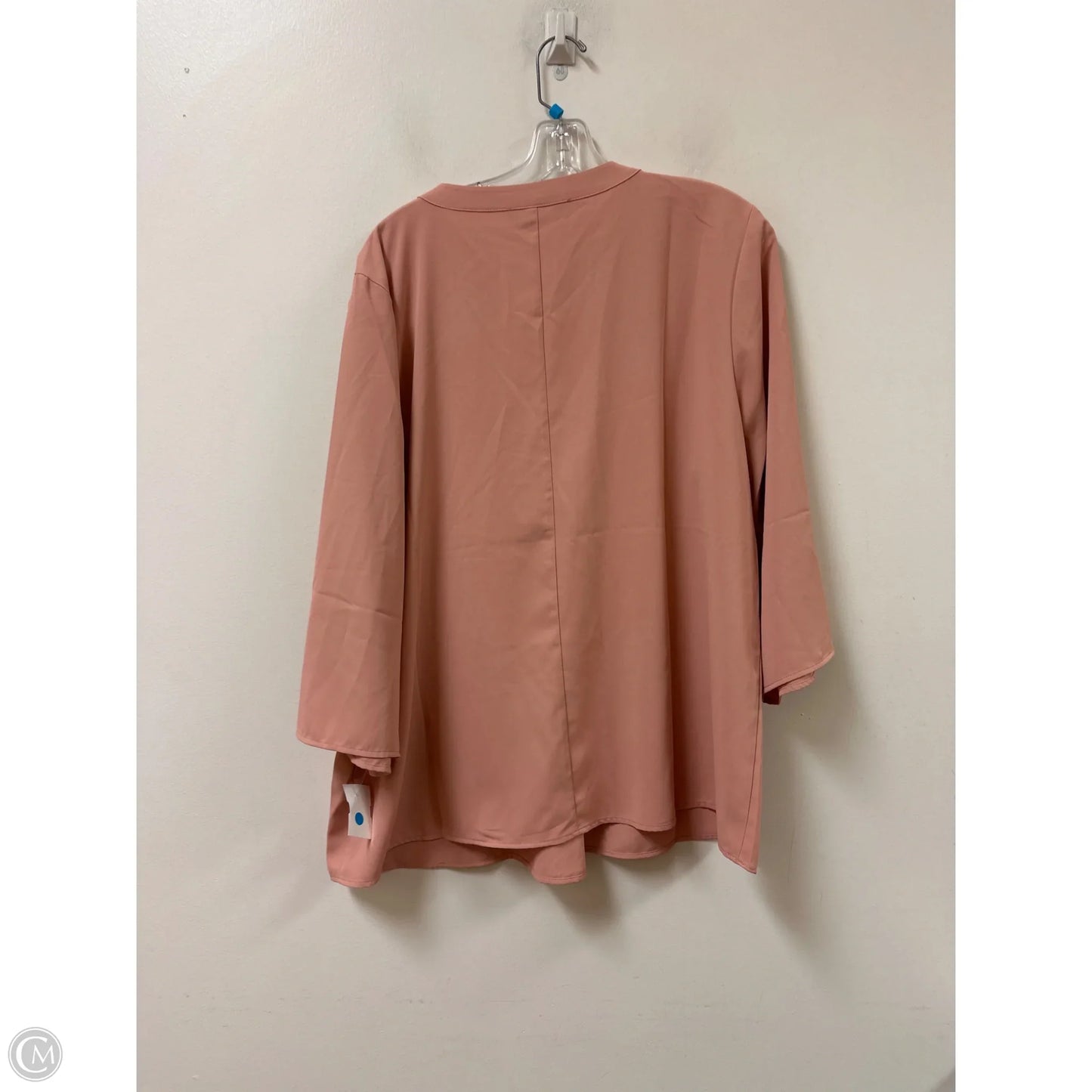 Top Long Sleeve By Eloquii In Pink, Size: Xl