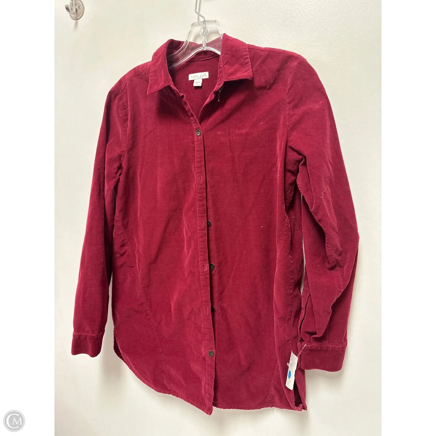 Blouse Long Sleeve By J. Jill In Red, Size: Xs