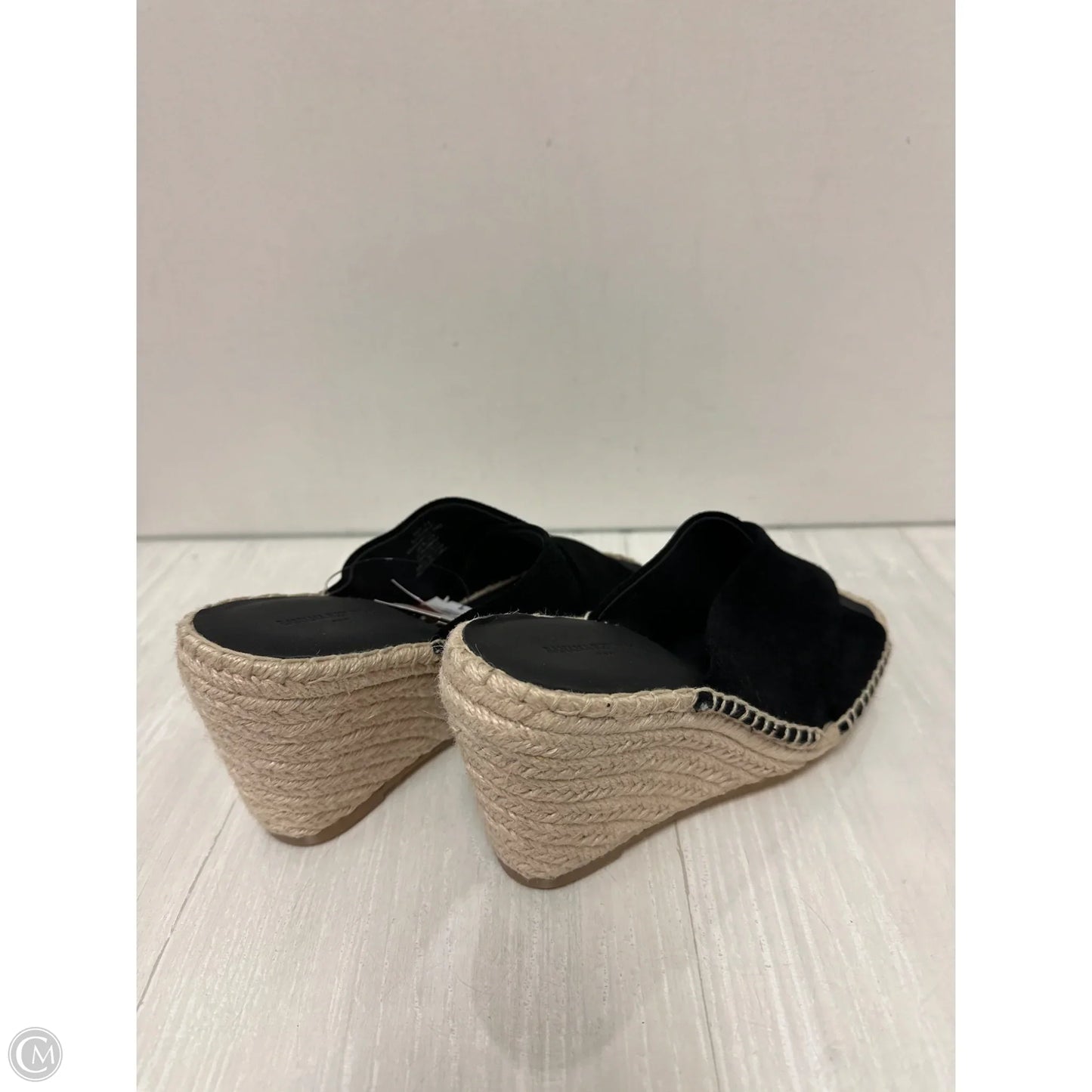 Shoes Heels Wedge By Banana Republic In Black, Size: 7.5