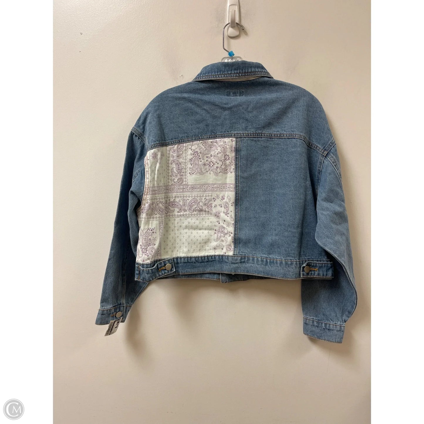 Jacket Shirt By Easel In Blue, Size: S