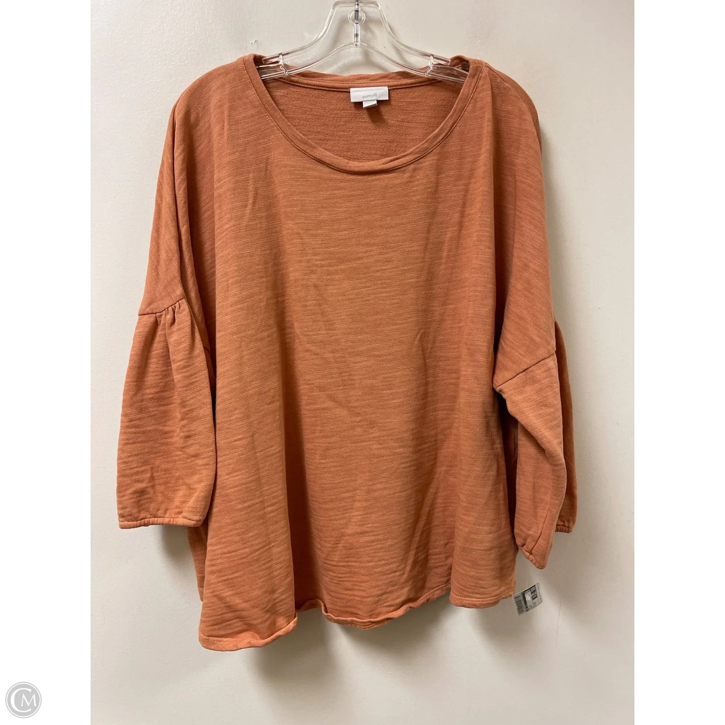 Top Long Sleeve By Pure Jill In Orange, Size: 3x