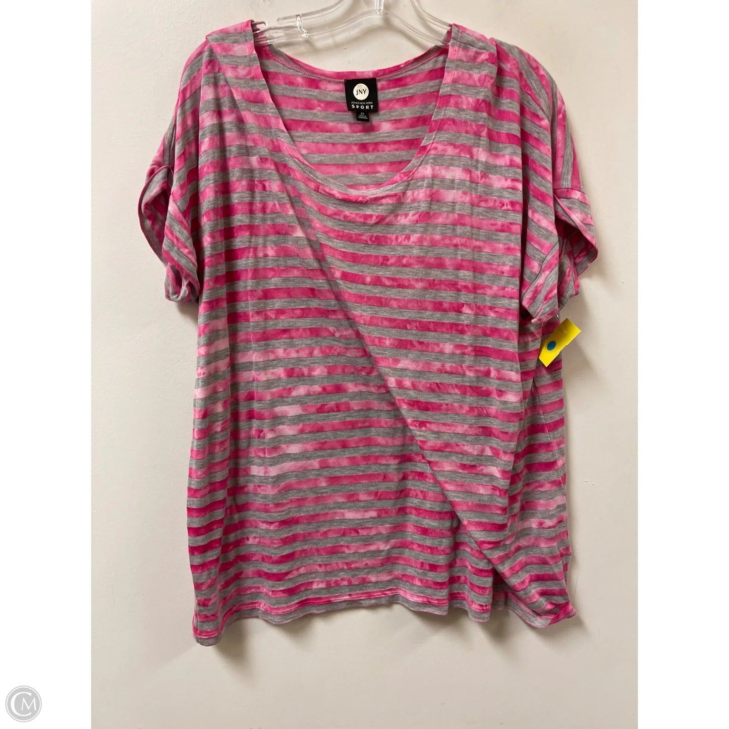 Top Short Sleeve By Jones New York In Pink, Size: 2x