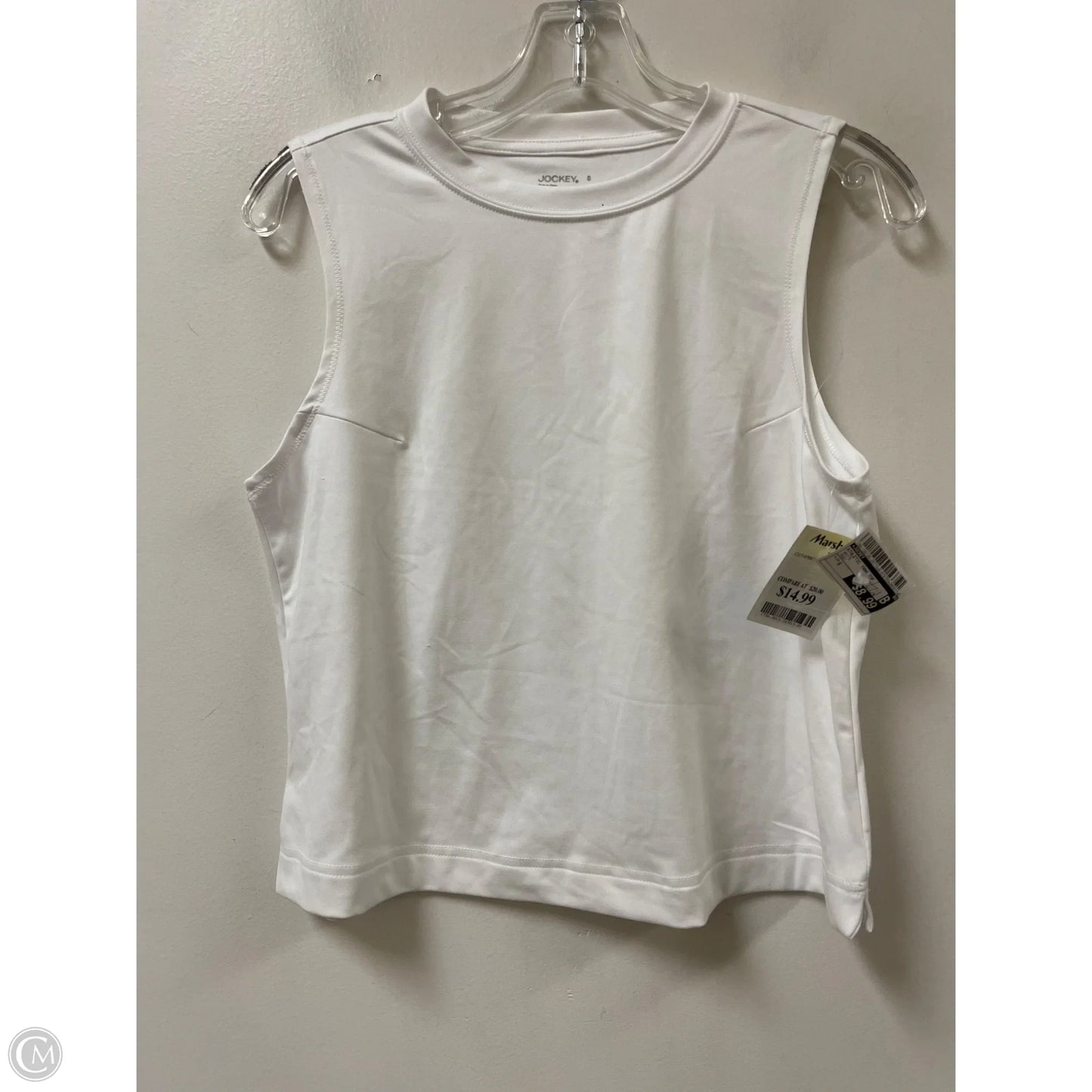 Athletic Tank Top By Jockey In White, Size: S