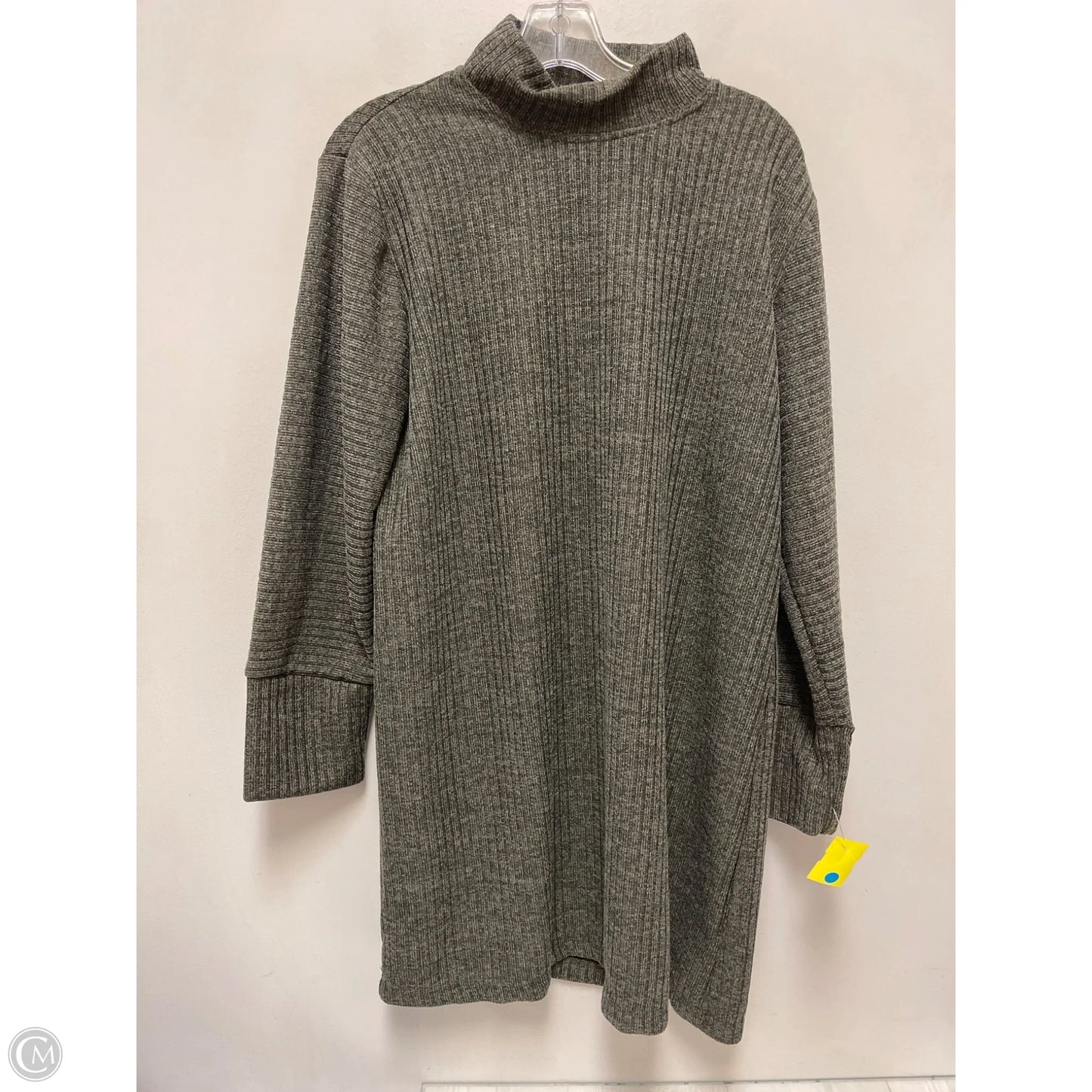Tunic Long Sleeve By Clothes Mentor In Green, Size: L