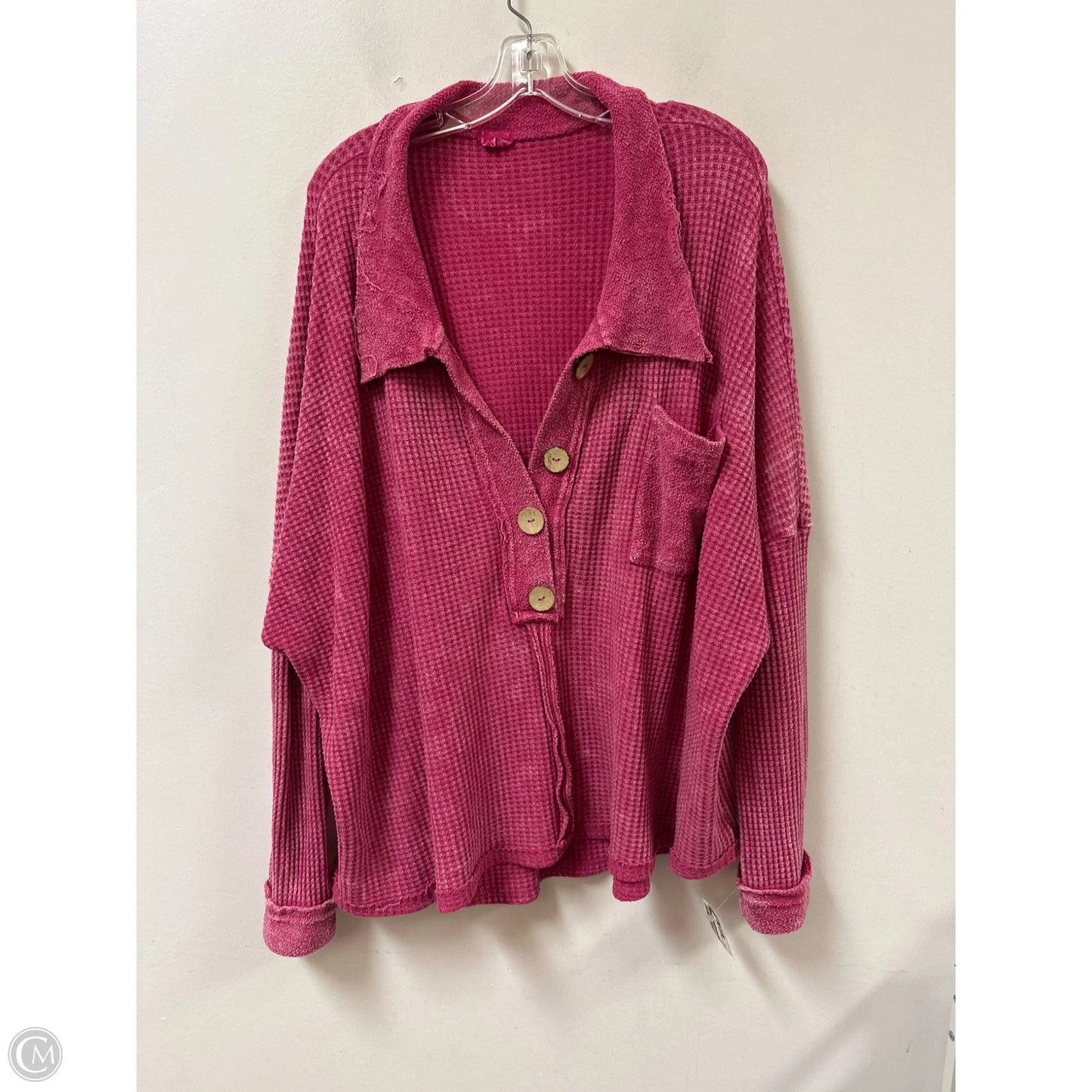 Top Long Sleeve By Clothes Mentor In Pink, Size: 0