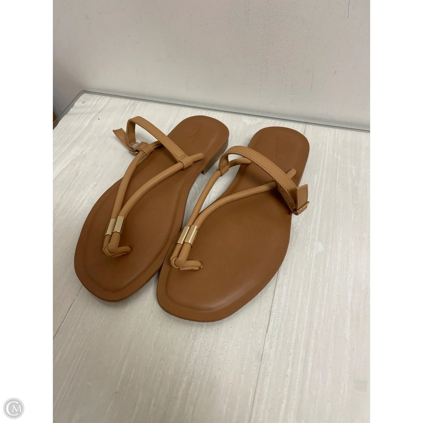 Sandals Flats By Universal Thread In Brown, Size: 7