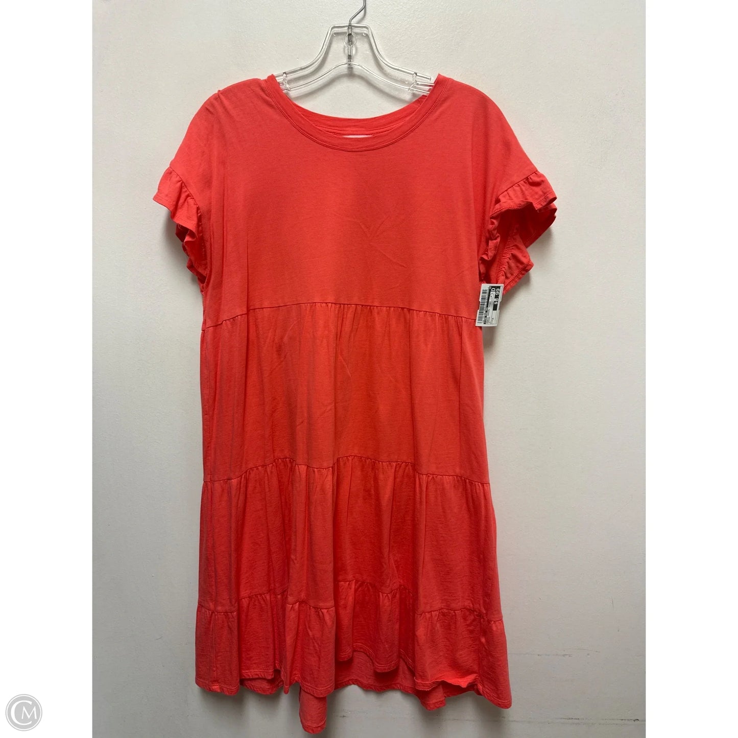 Dress Casual Short By Time And Tru In Orange, Size: M