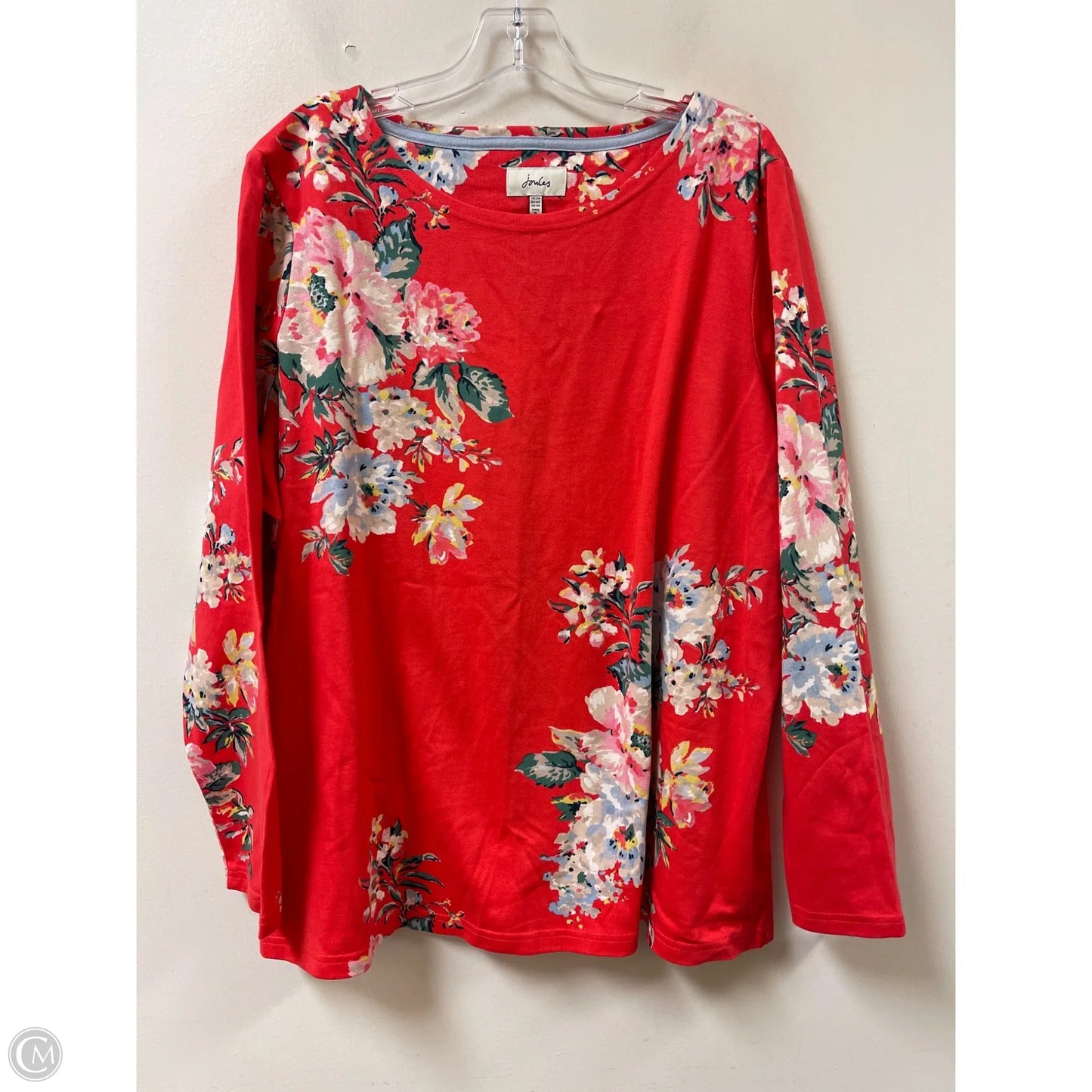 Top Long Sleeve By Joules In Orange, Size: 2x
