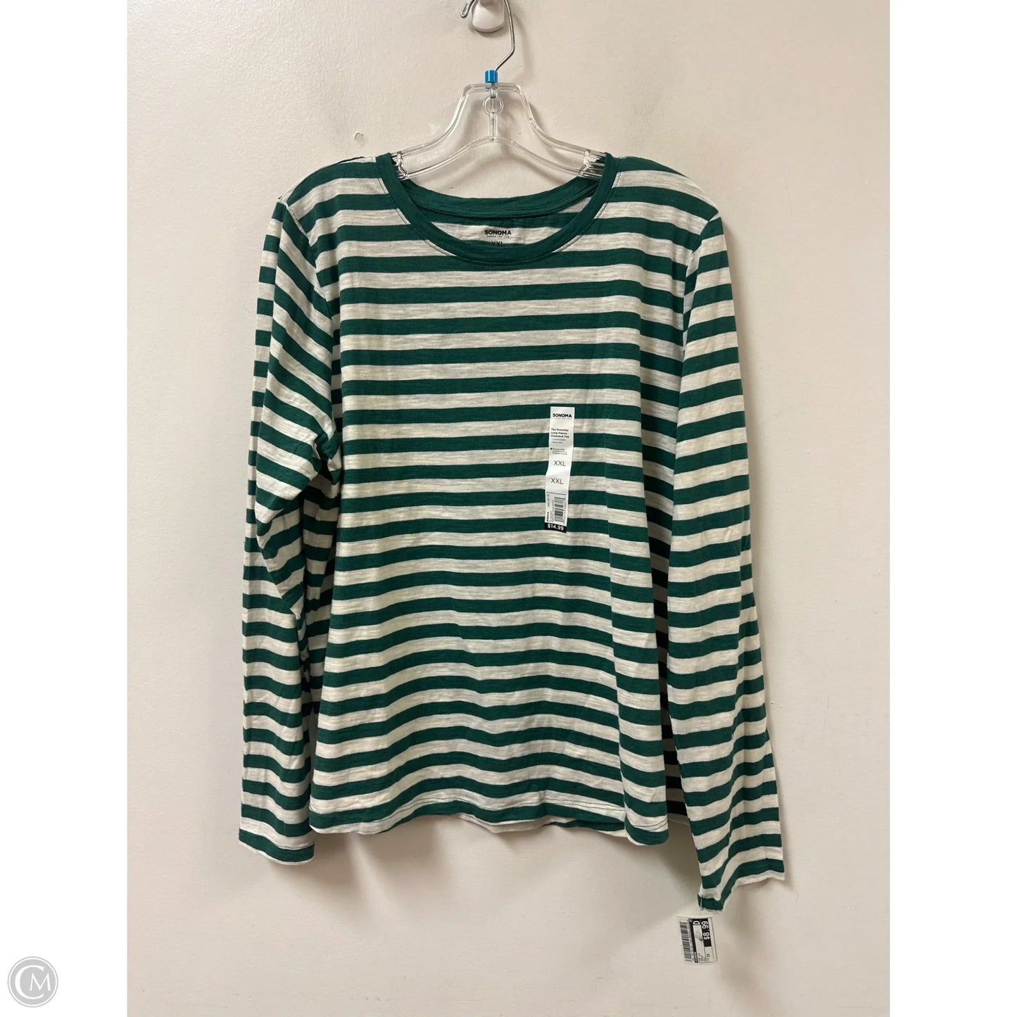 Top Long Sleeve By Sonoma In Green, Size: 2x