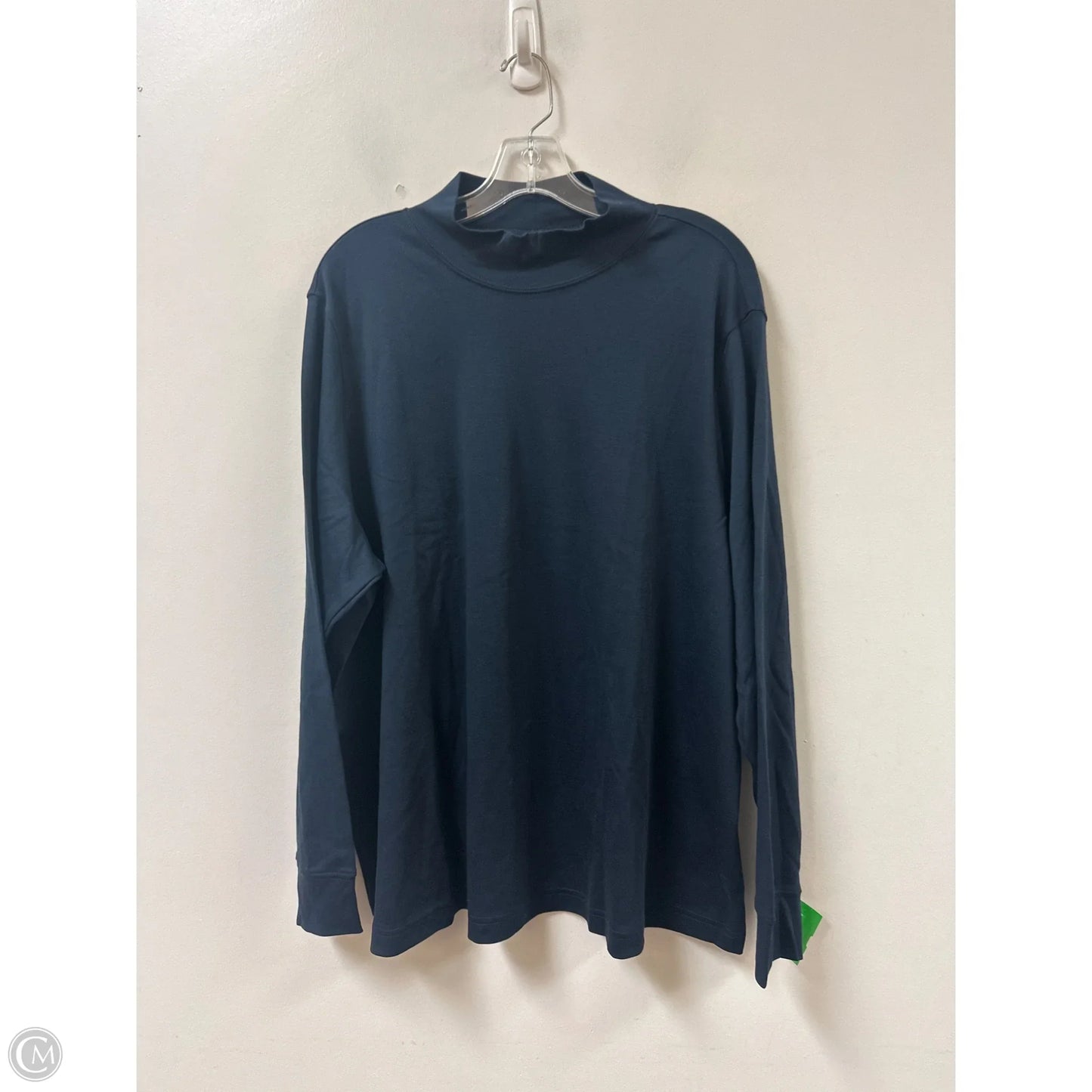 Top Long Sleeve By La Belle In Navy, Size: 3x