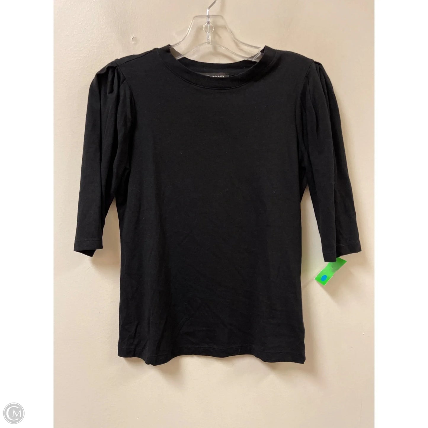 Top 3/4 Sleeve By Something Navy In Black, Size: Xs