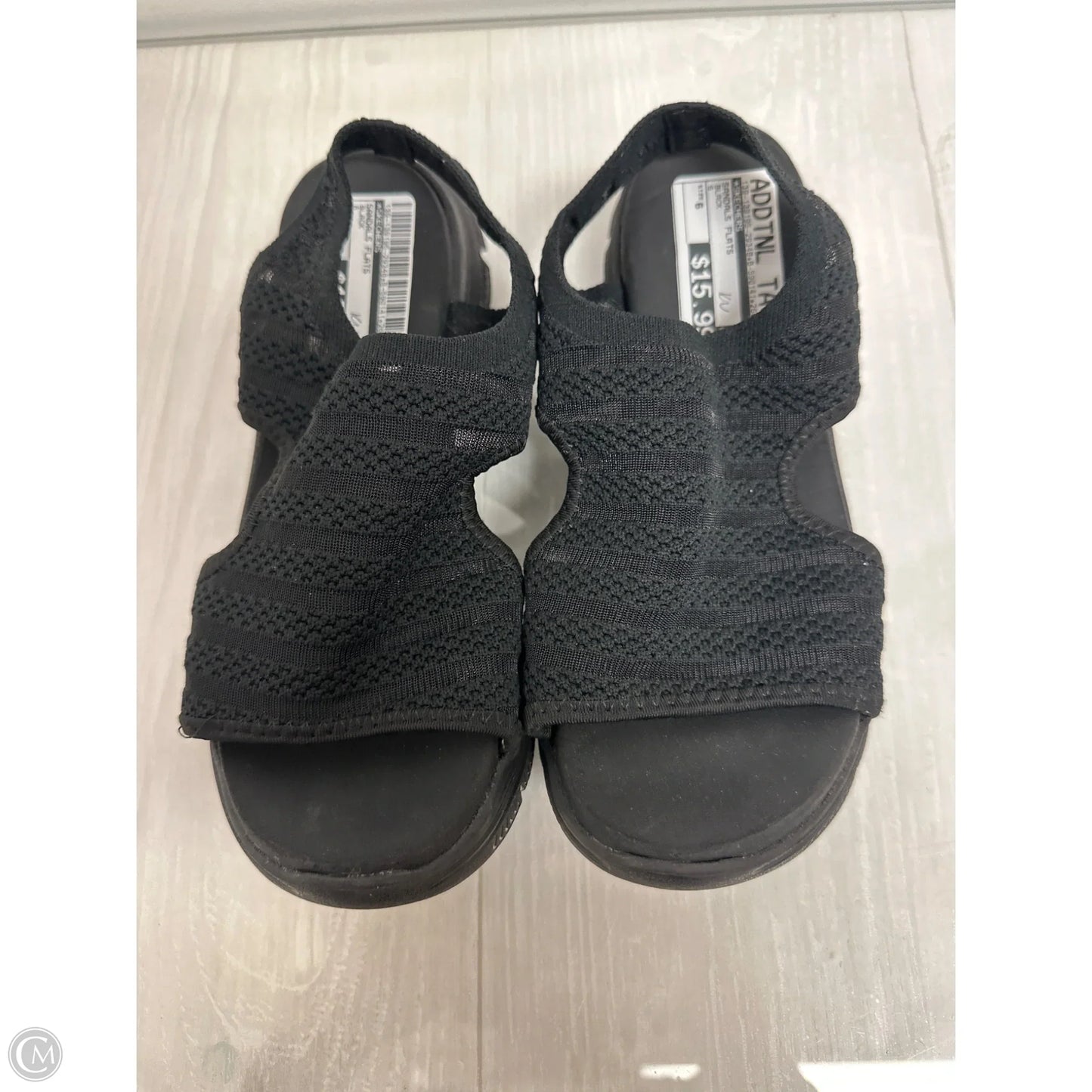 Sandals Flats By Skechers In Black, Size: 6