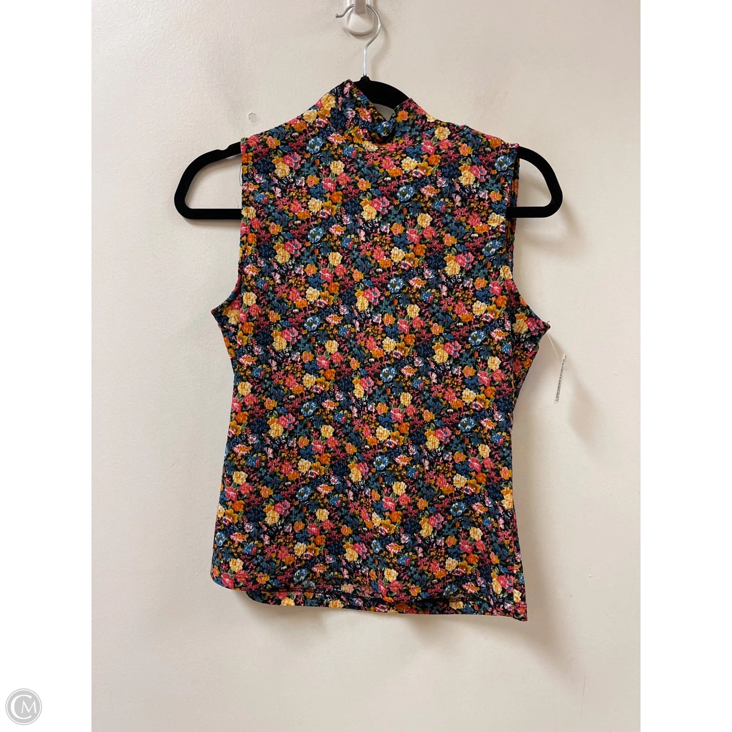 Top Sleeveless By Jules & Leopold In Floral Print, Size: M