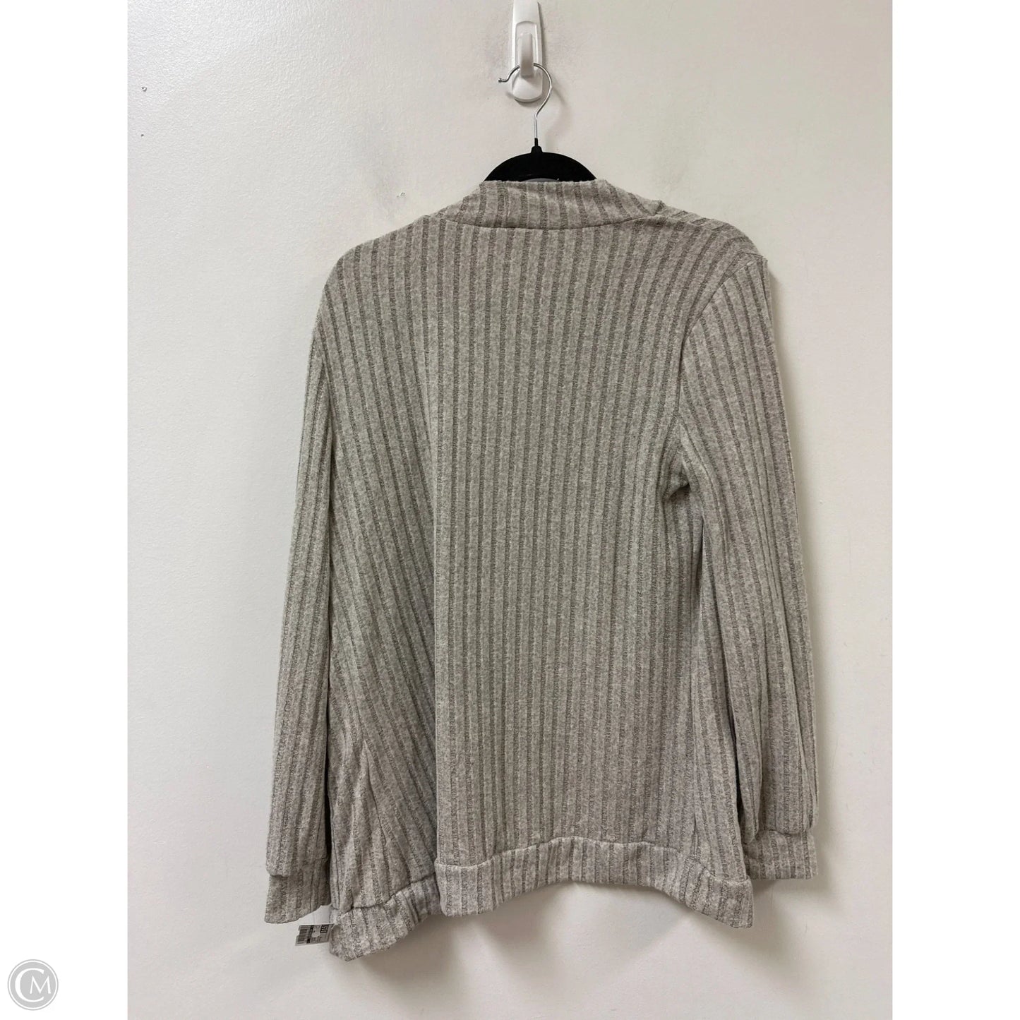 Sweater Cardigan By Clothes Mentor In Taupe, Size: M