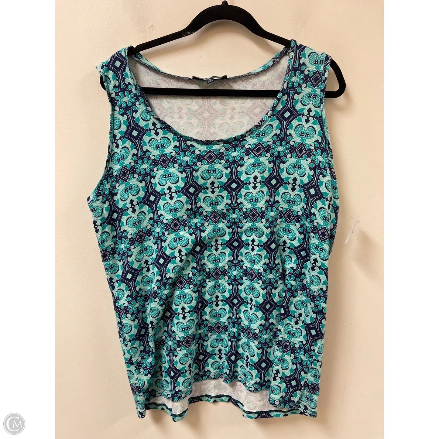 Top Sleeveless By Jones New York In Blue, Size: 2x