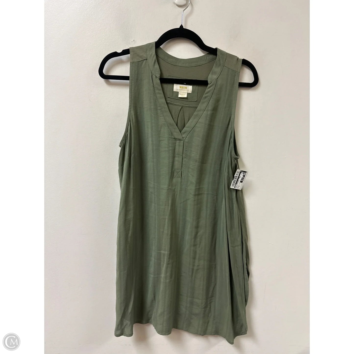 Top Sleeveless By Maeve In Green, Size: M