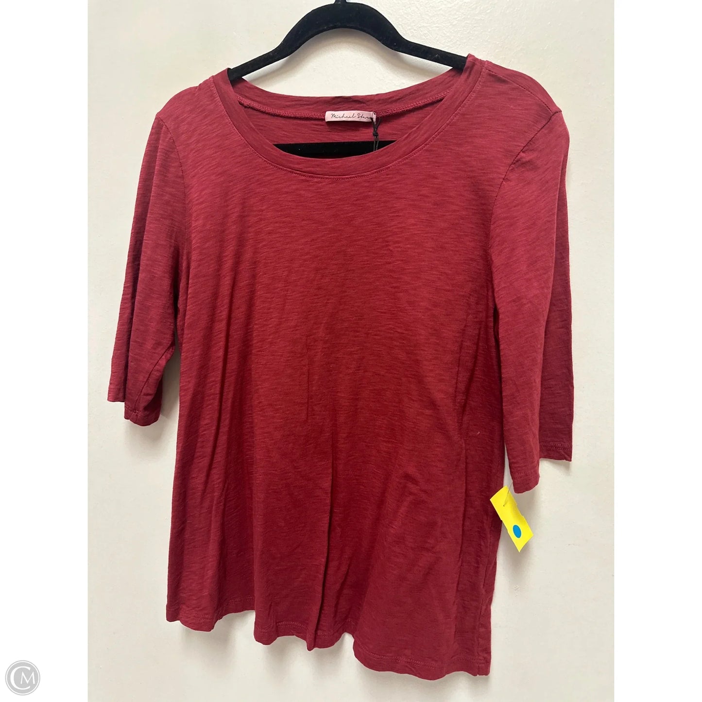Top Short Sleeve By Michael Stars In Red, Size: Osfm