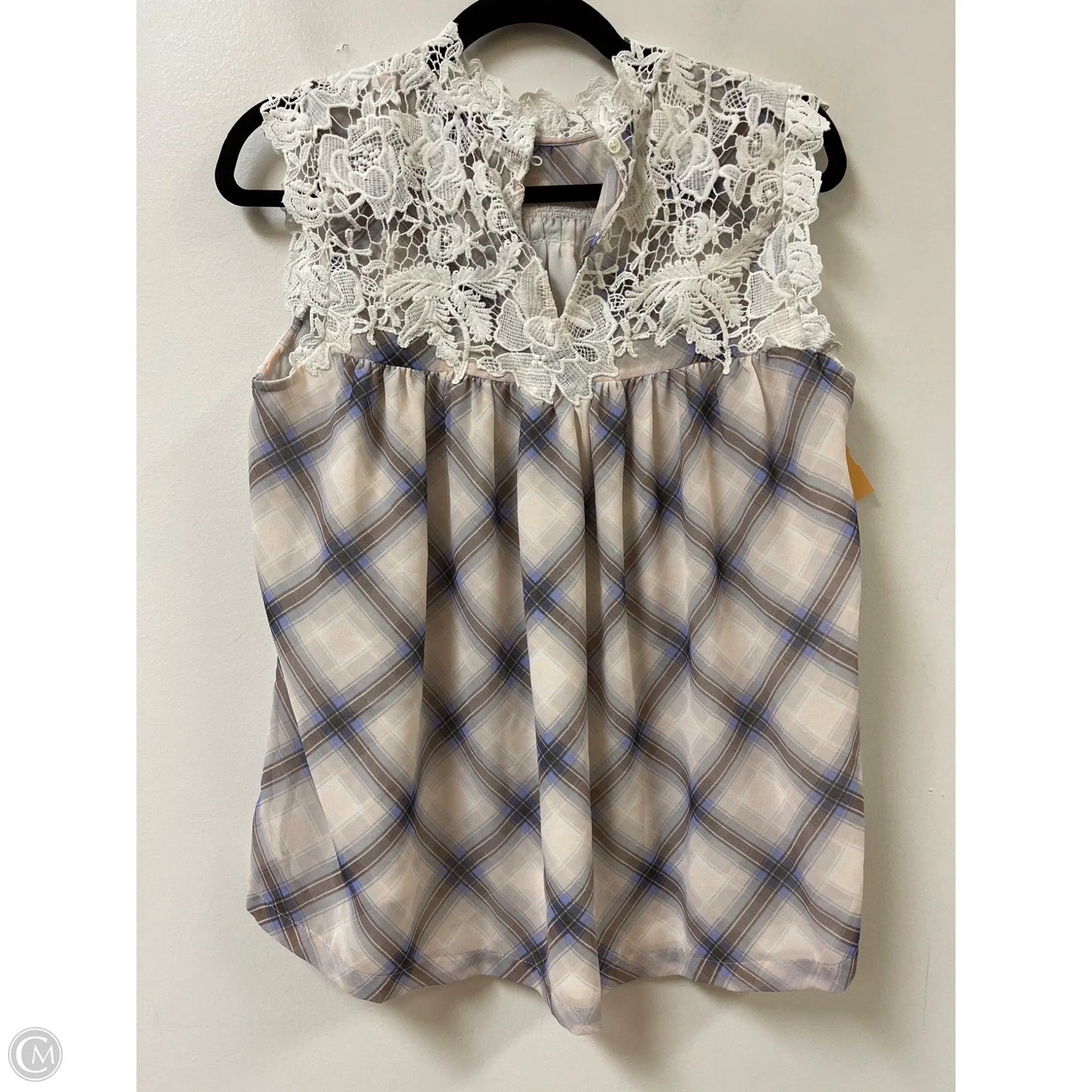 Top Sleeveless By Loft In Brown & Purple, Size: S