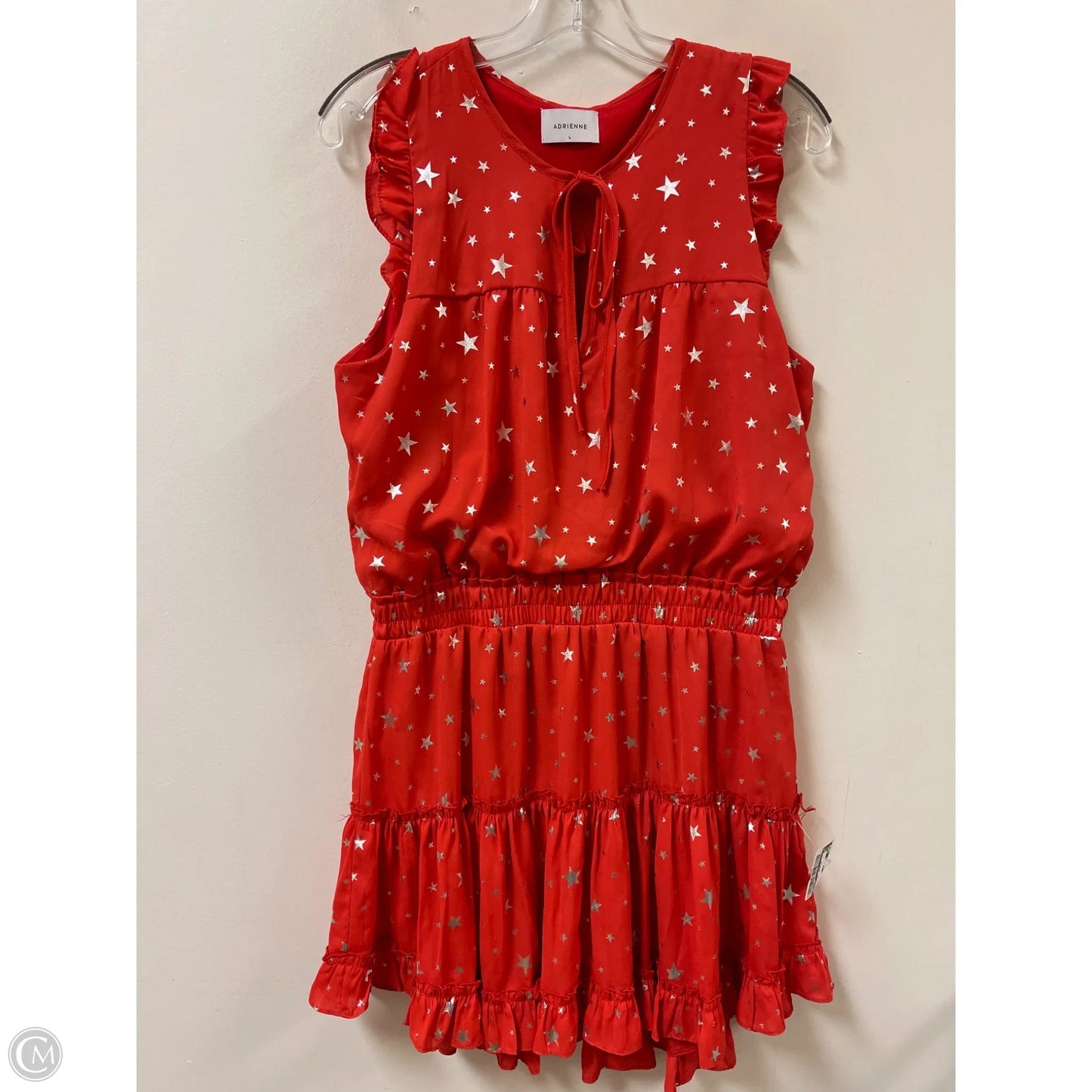 Dress Casual Short By Adrienne In Red, Size: L