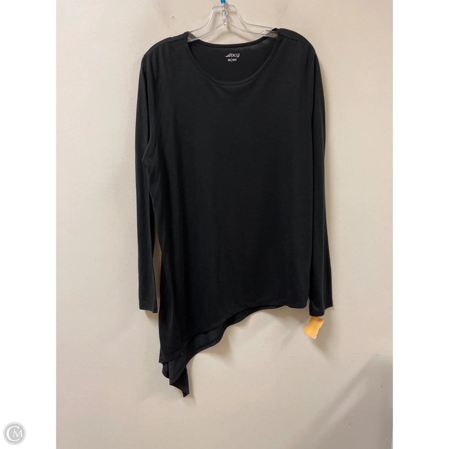 Athletic Top Long Sleeve Crewneck By Bcg In Black, Size: Xl