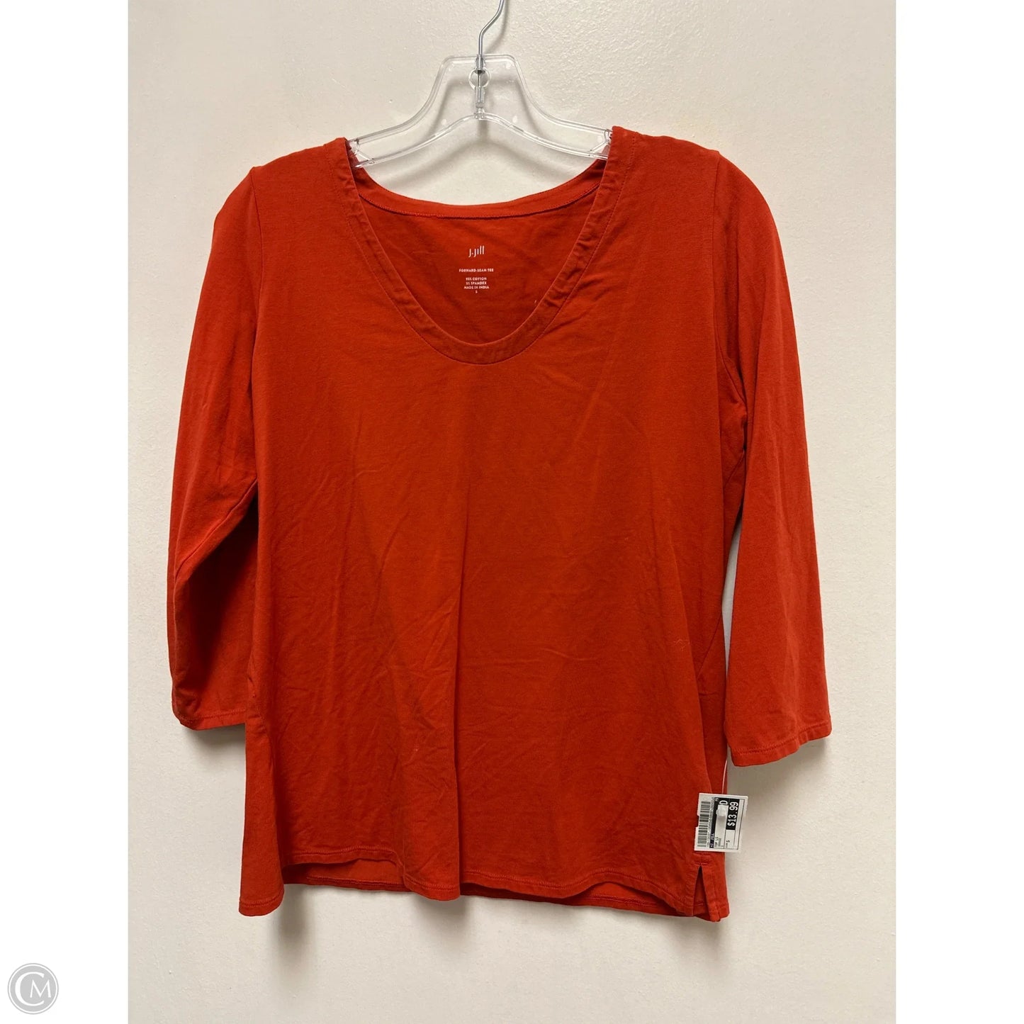 Top Long Sleeve By J. Jill In Orange, Size: S