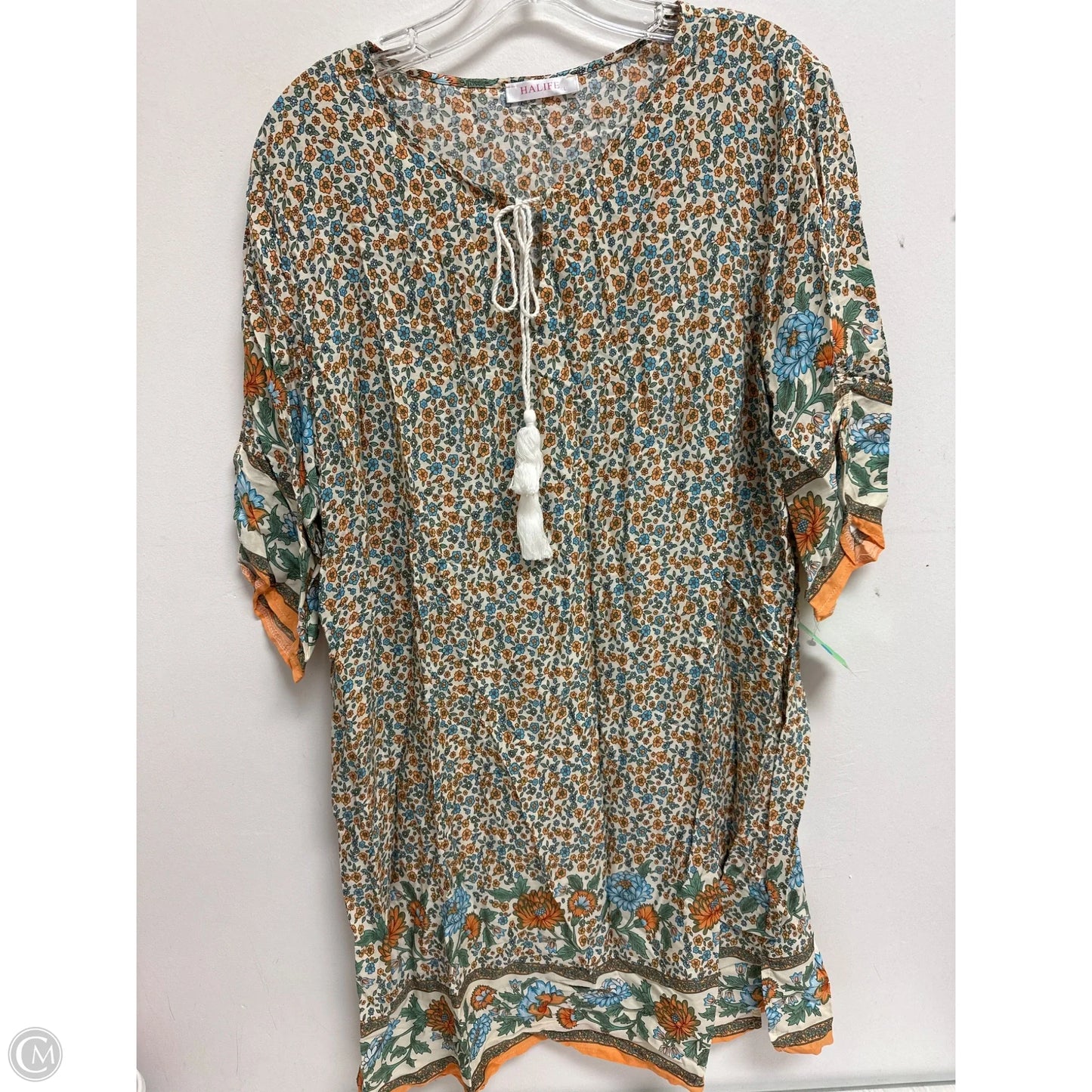 Dress Casual Midi By Clothes Mentor In Floral Print, Size: L