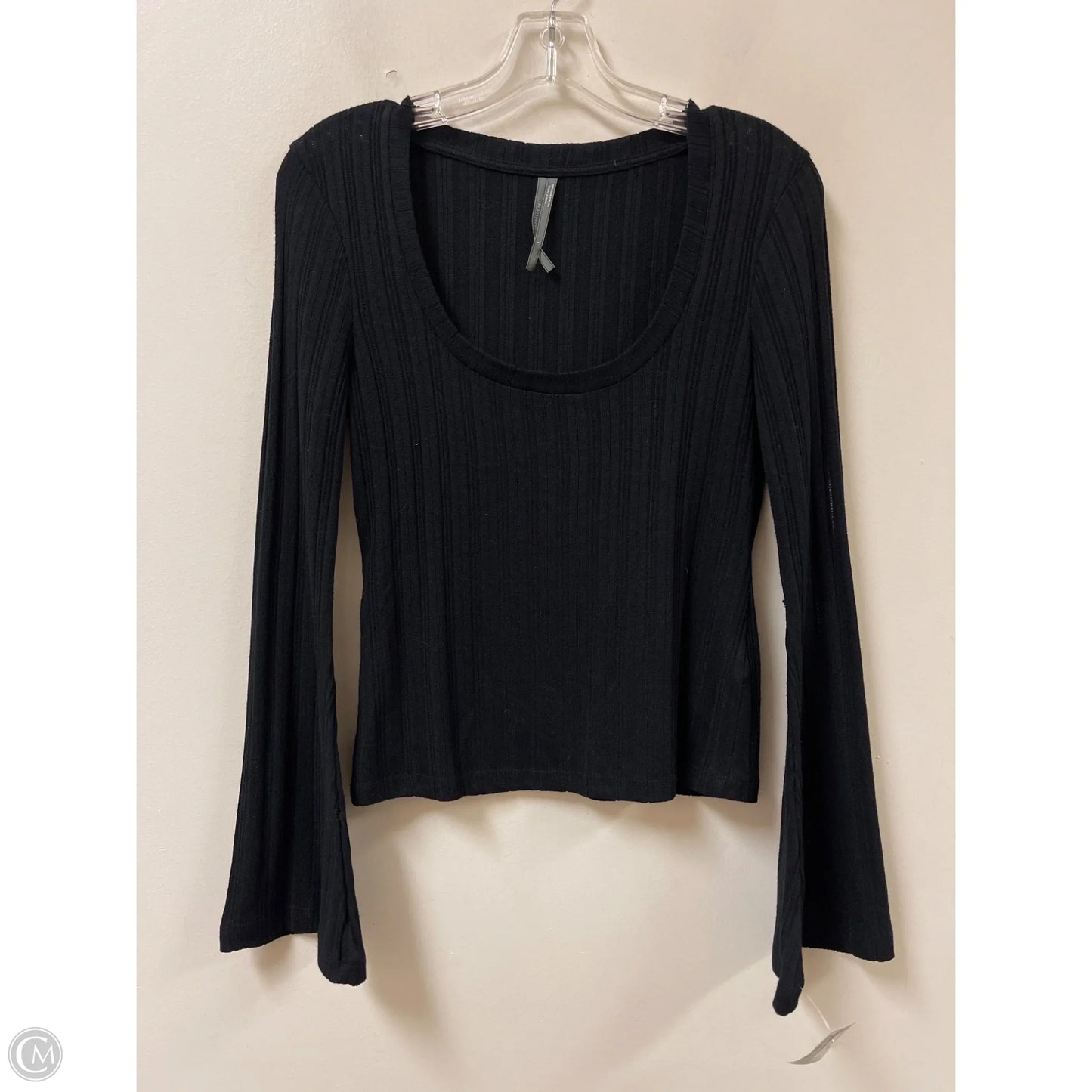 Top Long Sleeve By Anthropologie In Black, Size: S