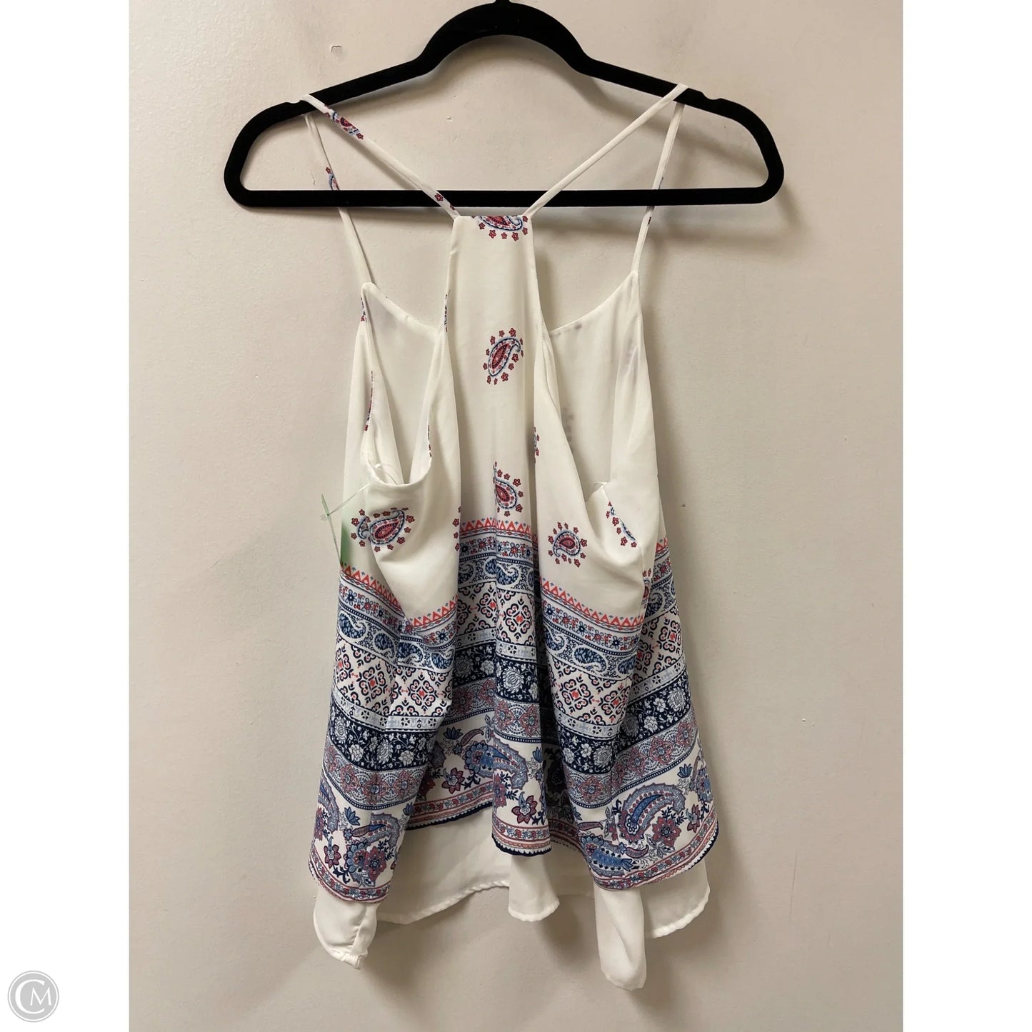 Top Sleeveless By Alice Blue In Blue & White, Size: M