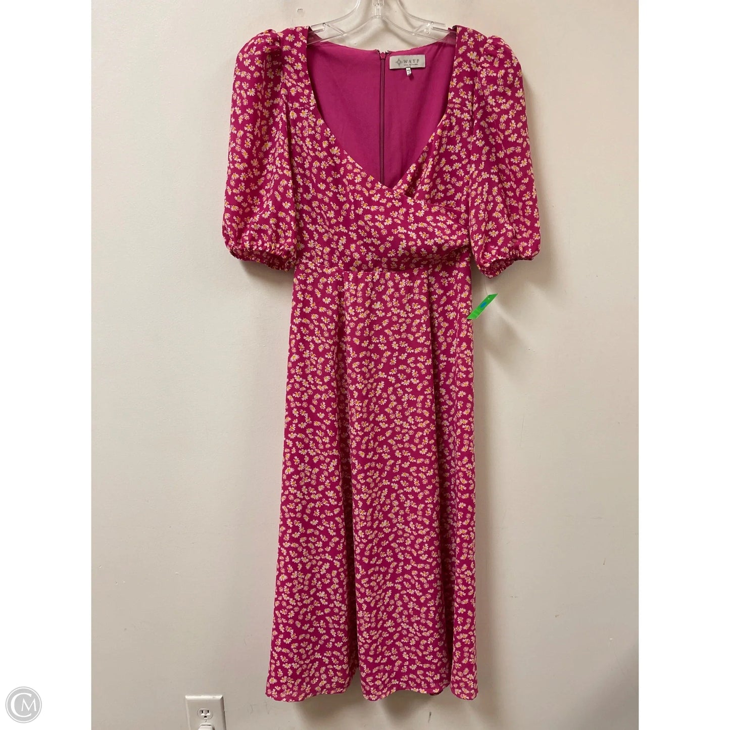 Dress Casual Midi By Wayf In Pink, Size: Xs