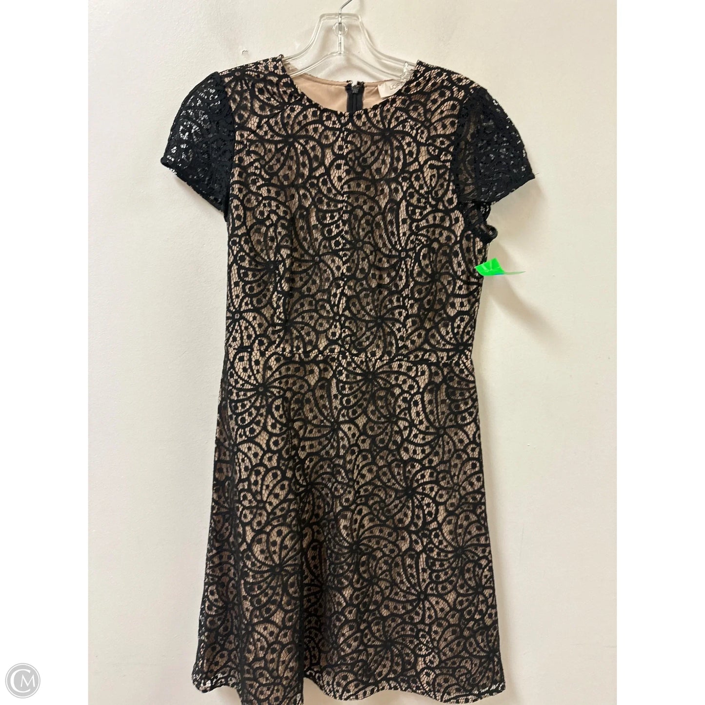 Dress Casual Short By Loft In Black & Cream, Size: Xs