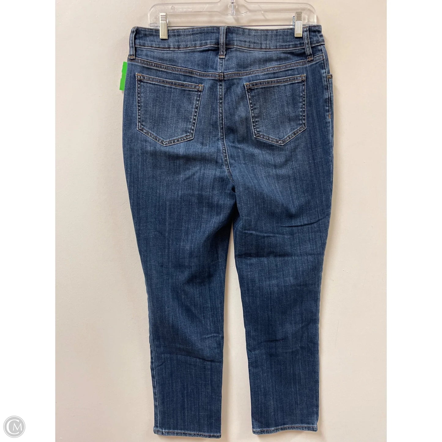 Jeans Straight By Chicos In Blue Denim, Size: 8